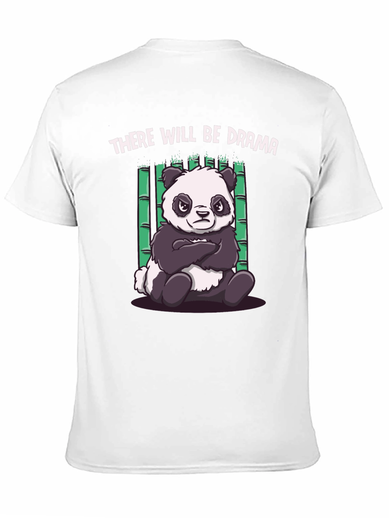 Drama Panda Black T-Shirt - Funny Graphic Tee