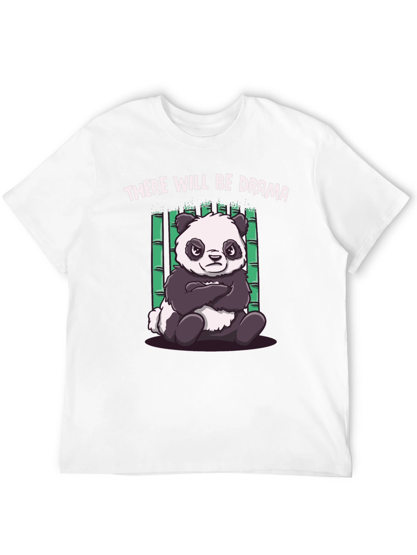 Drama Panda Black T-Shirt - Funny Graphic Tee