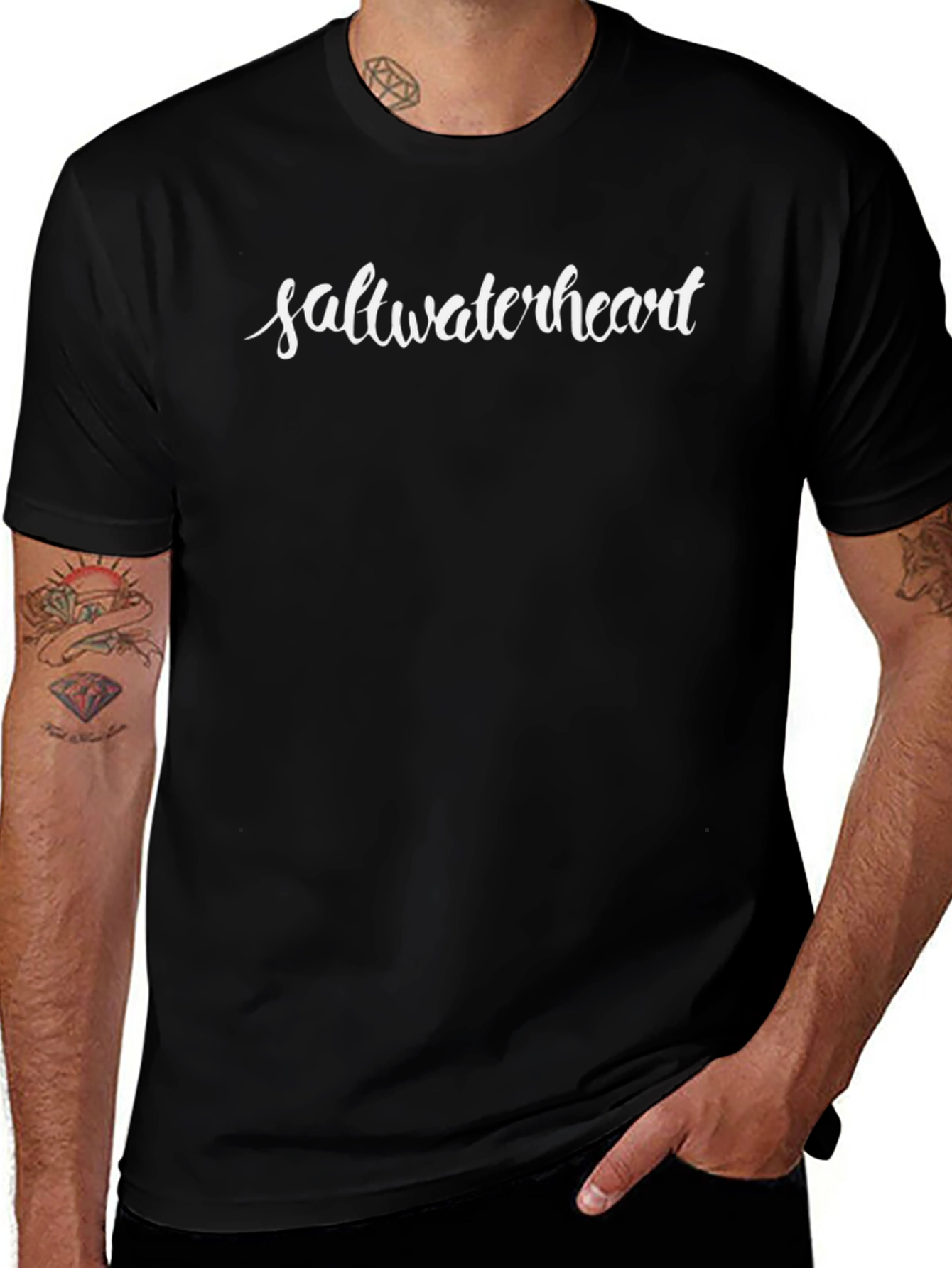Saltwater Heart Graphic Tee - Stylish Casual Wear