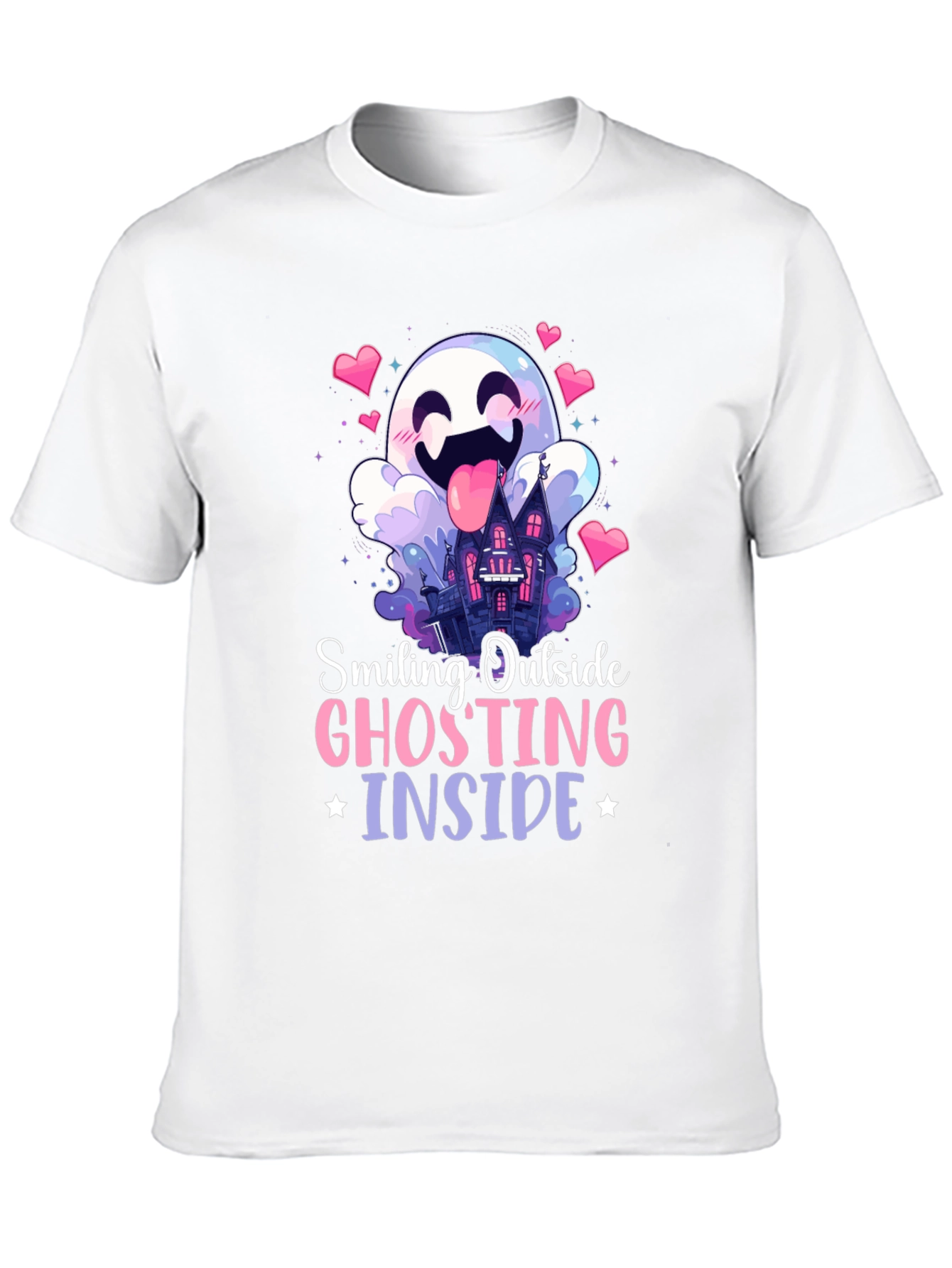 Smiling Ghosting Inside Halloween T-Shirt