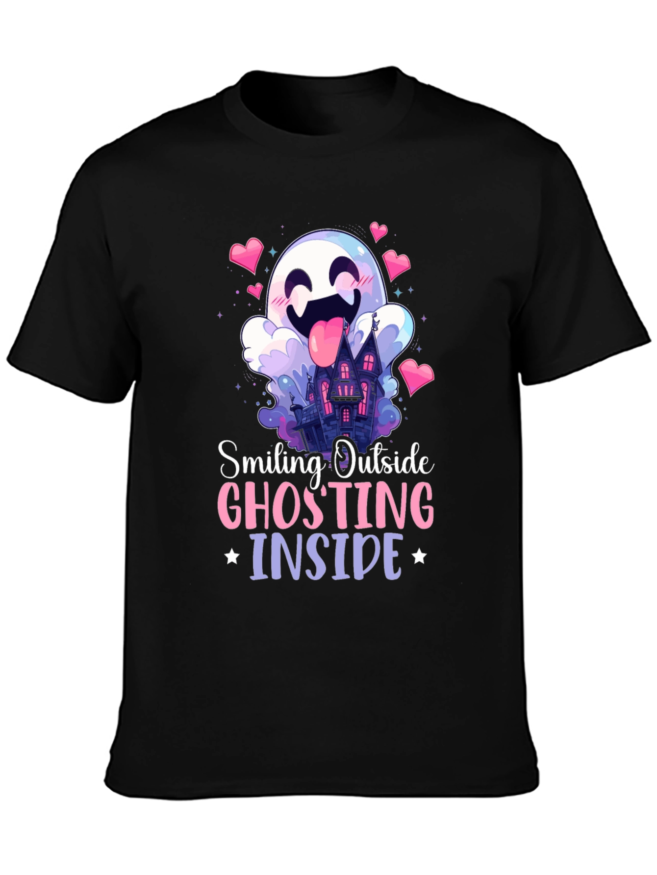 Smiling Ghosting Inside Halloween T-Shirt