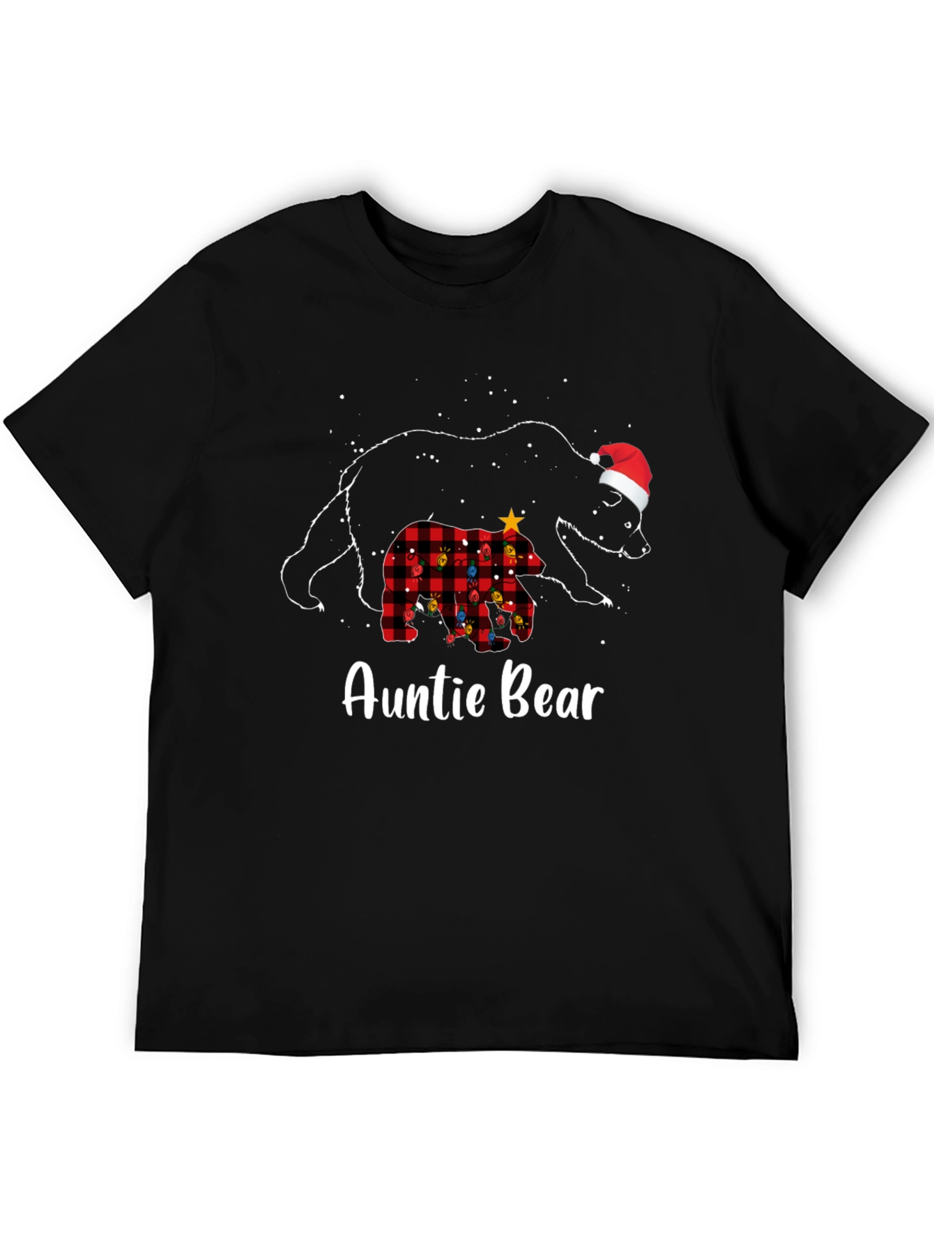 Auntie Bear Christmas Graphic Tee