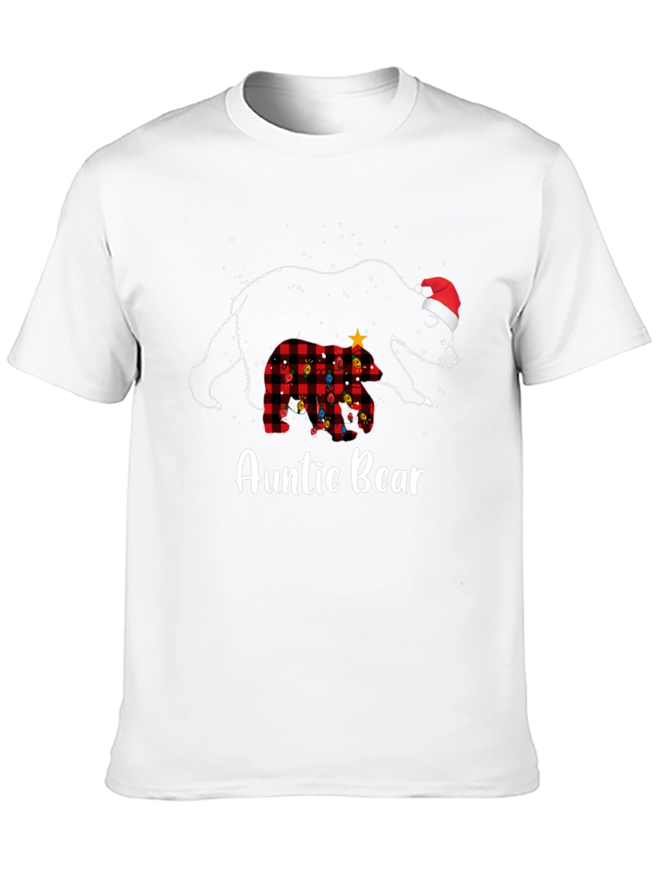 Auntie Bear Christmas Graphic Tee