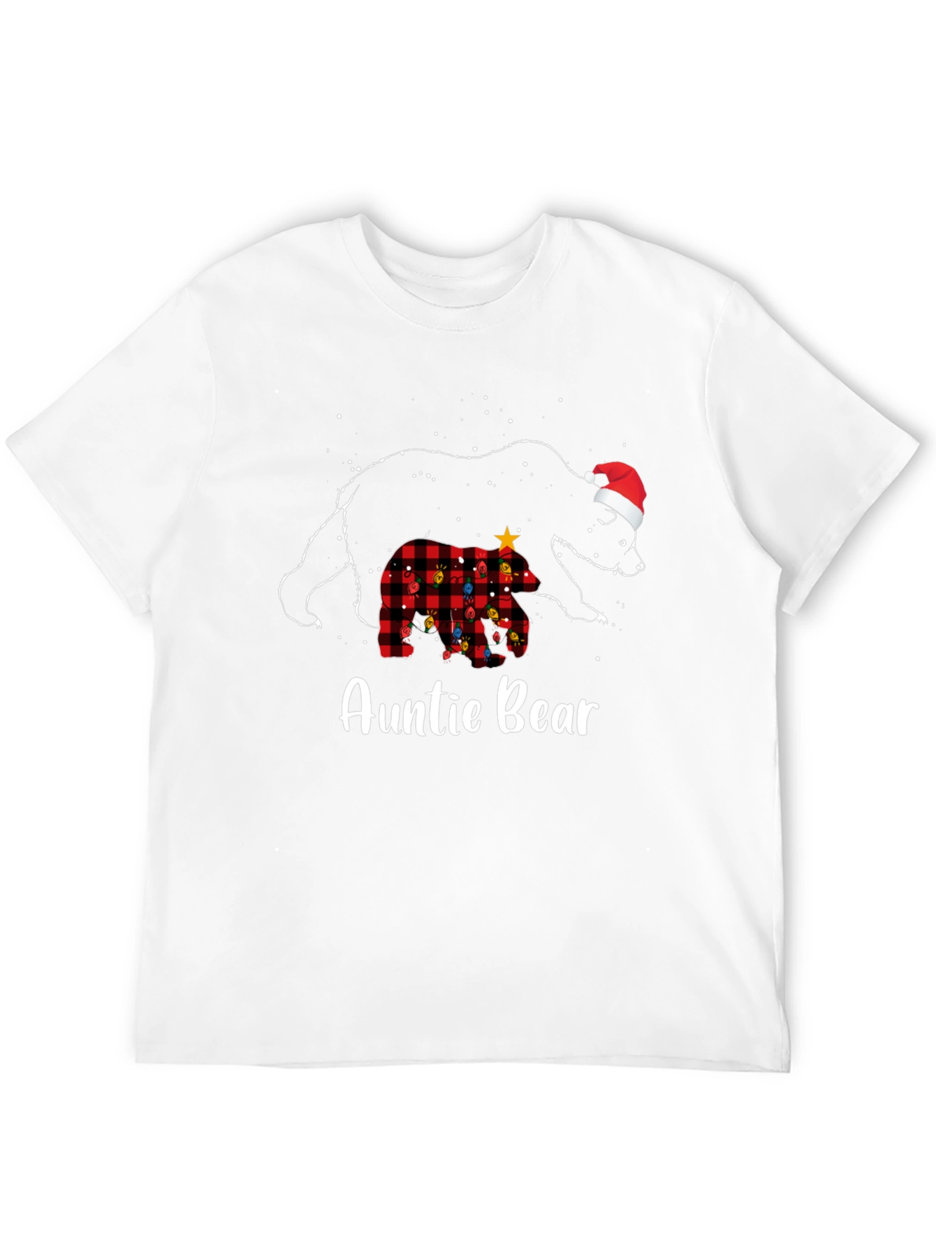 Auntie Bear Christmas Graphic Tee