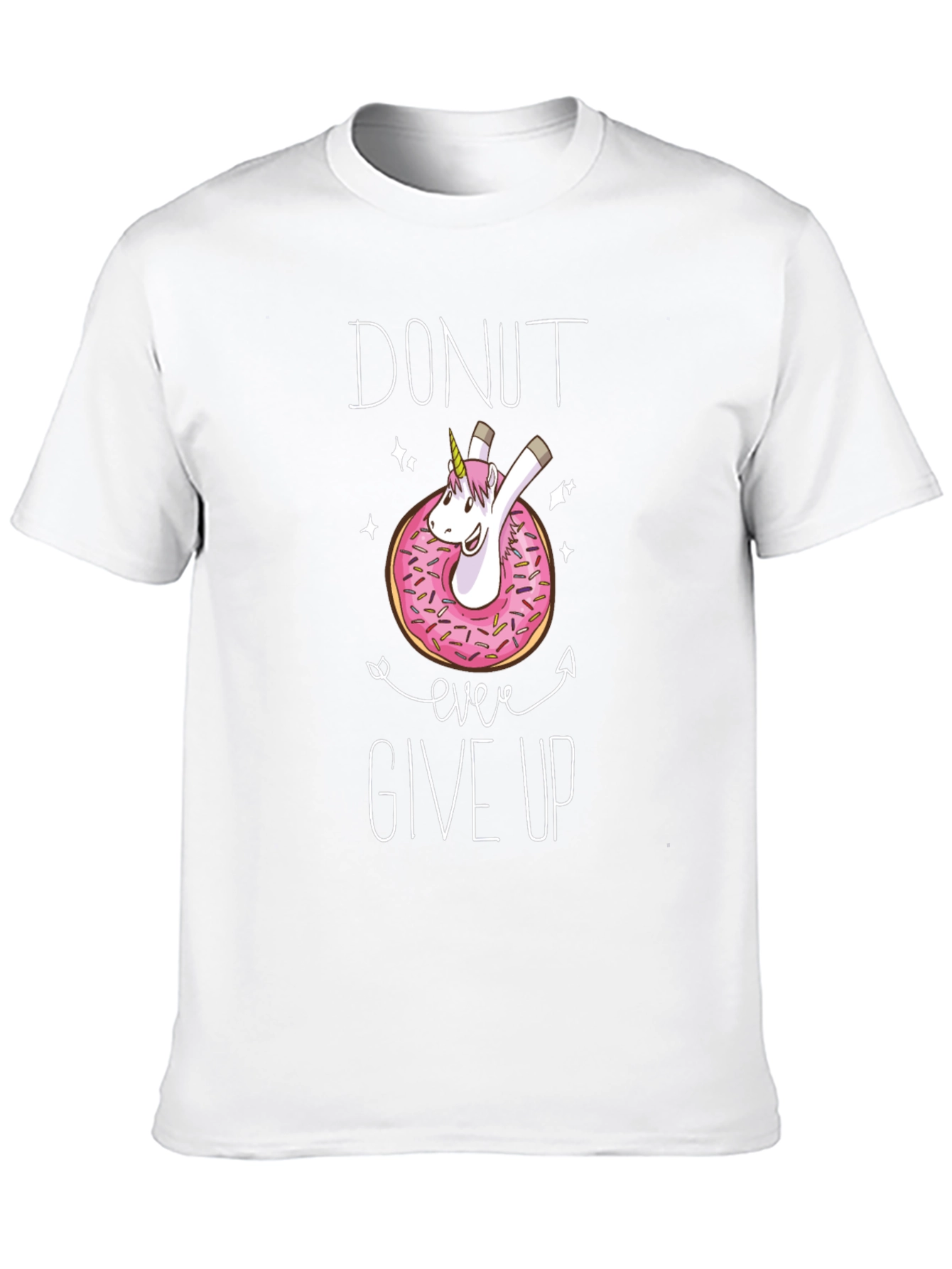 Donut Ever Give Up Unicorn T-Shirt