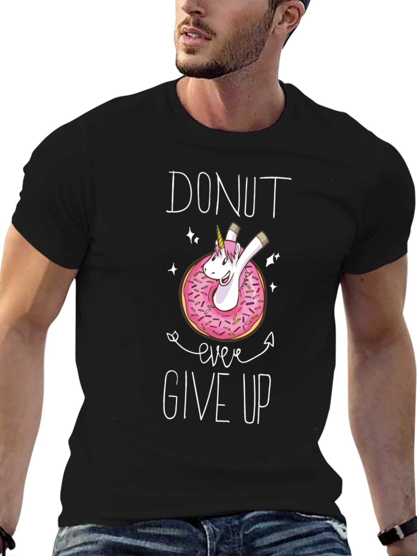Donut Ever Give Up Unicorn T-Shirt