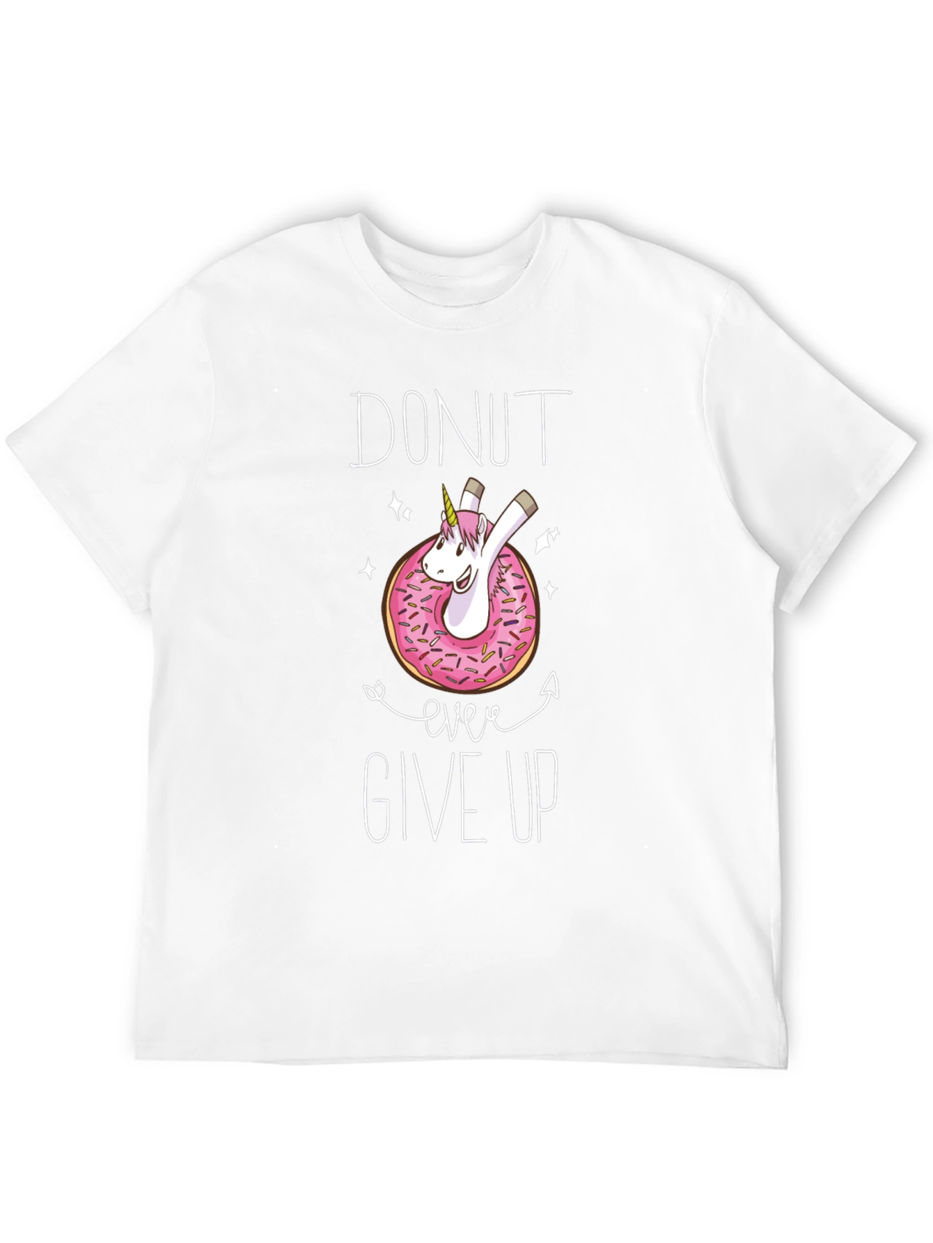 Donut Ever Give Up Unicorn T-Shirt