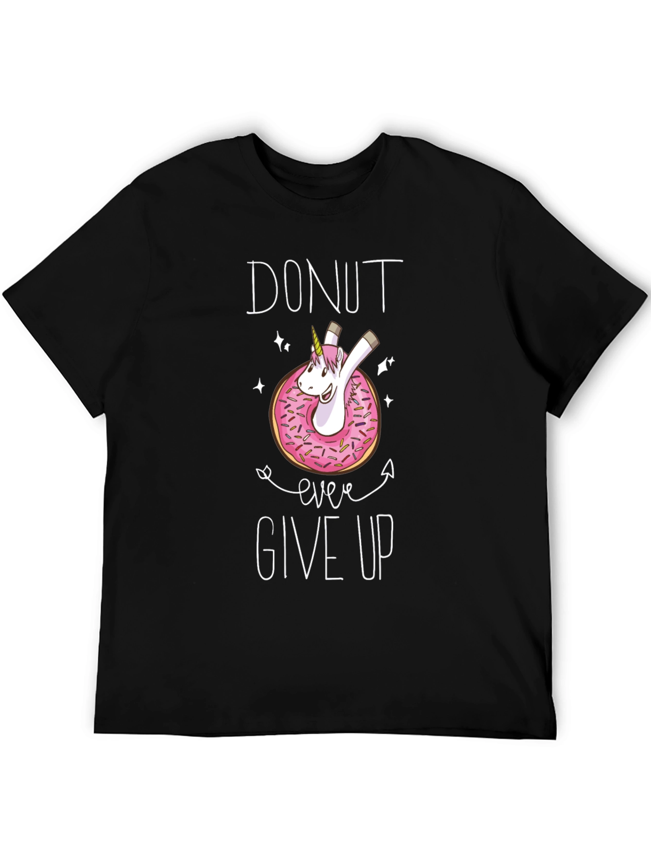 Donut Ever Give Up Unicorn T-Shirt
