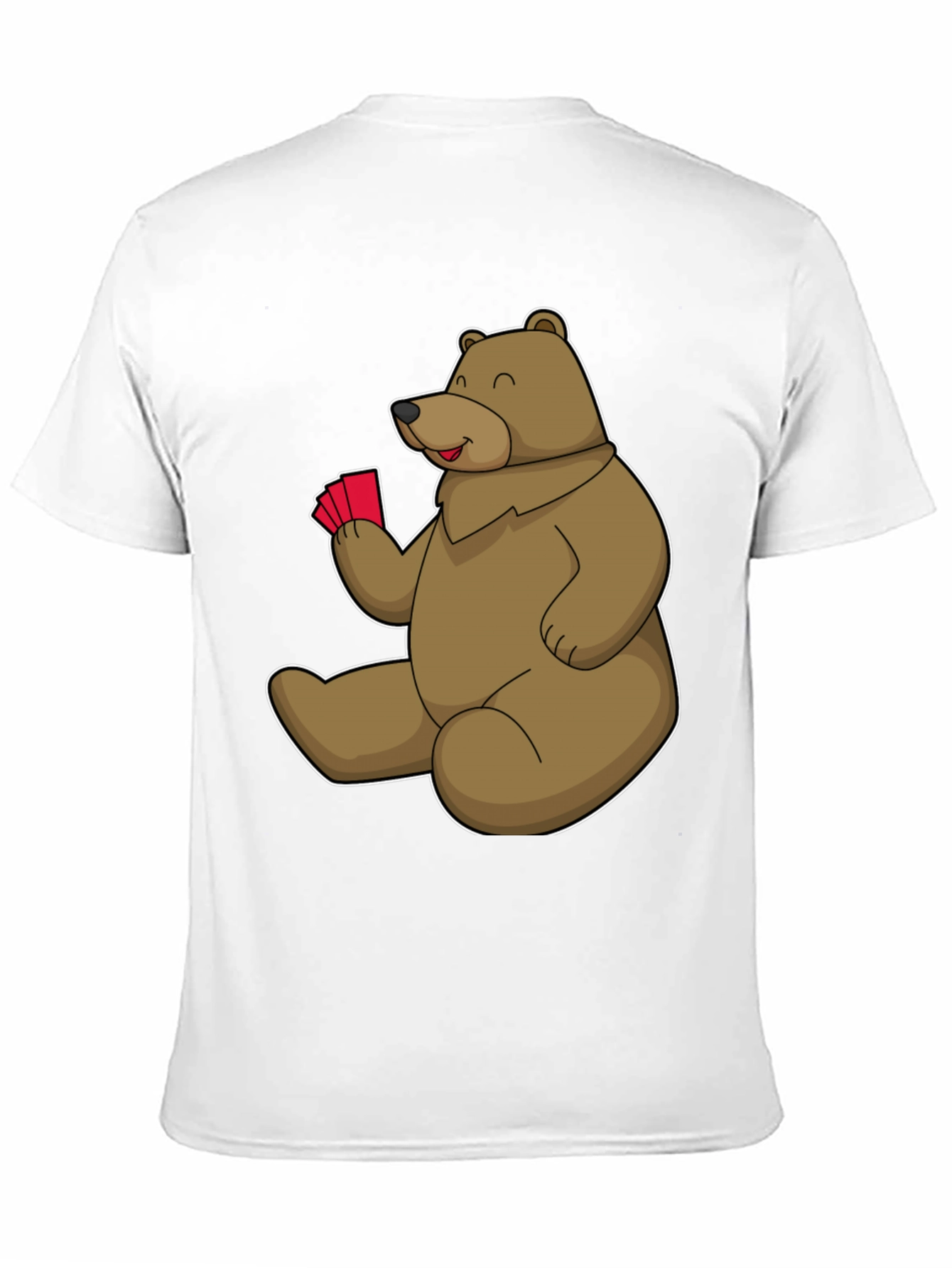 Bear Playing Cards Graphic Tee