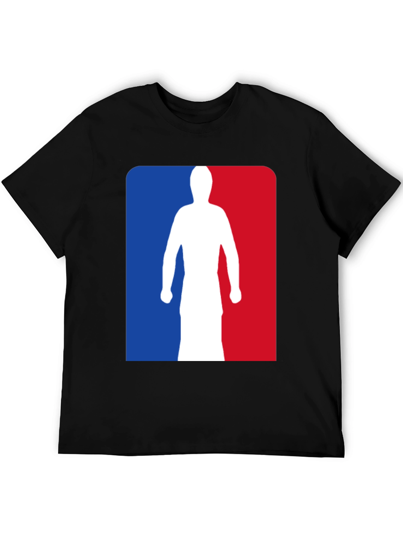 NBA Logo Silhouette Graphic Tee - Black