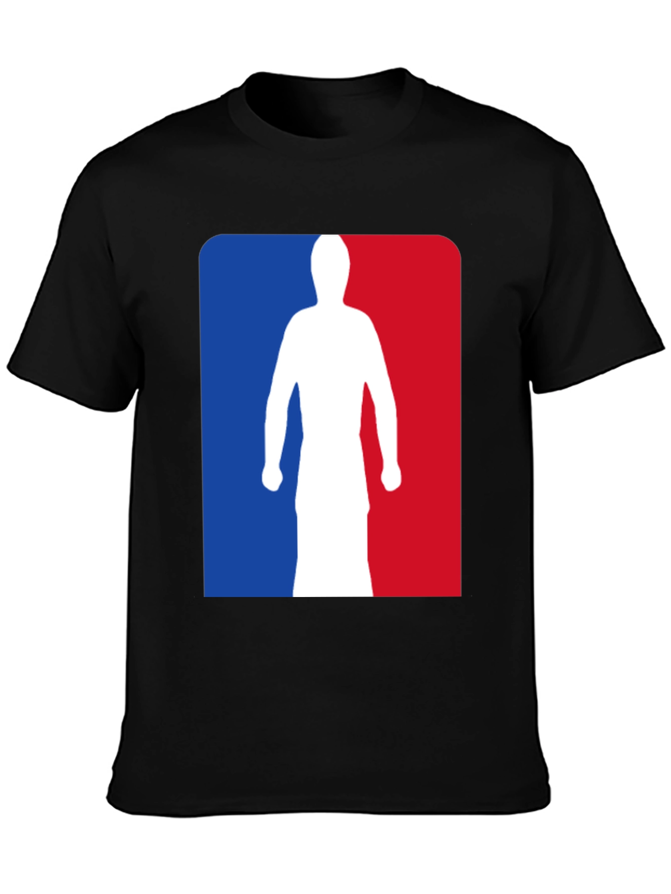 NBA Logo Silhouette Graphic Tee - Black