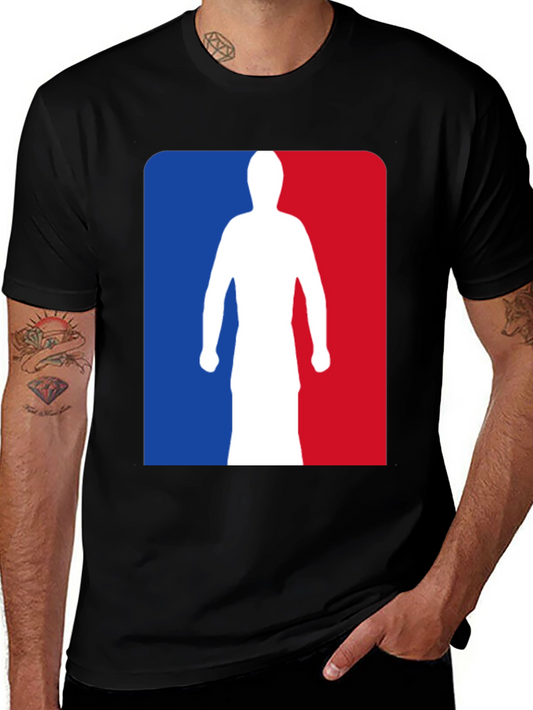 NBA Logo Silhouette Graphic Tee - Black