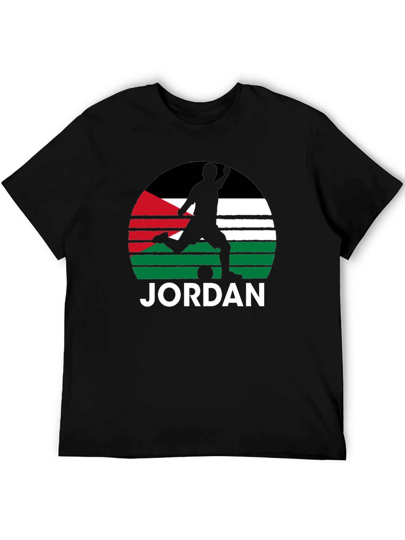 Jordan Soccer Flag Graphic Tee - Black
