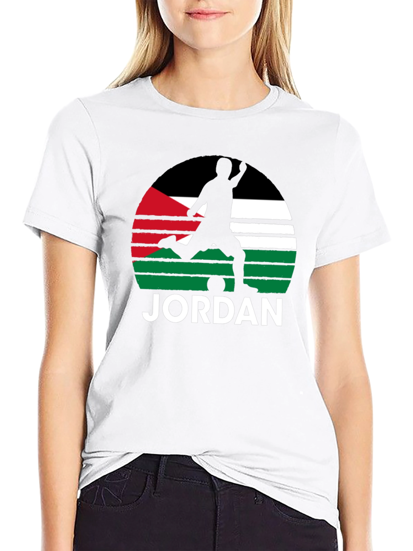 Jordan Soccer Flag Graphic Tee - Black