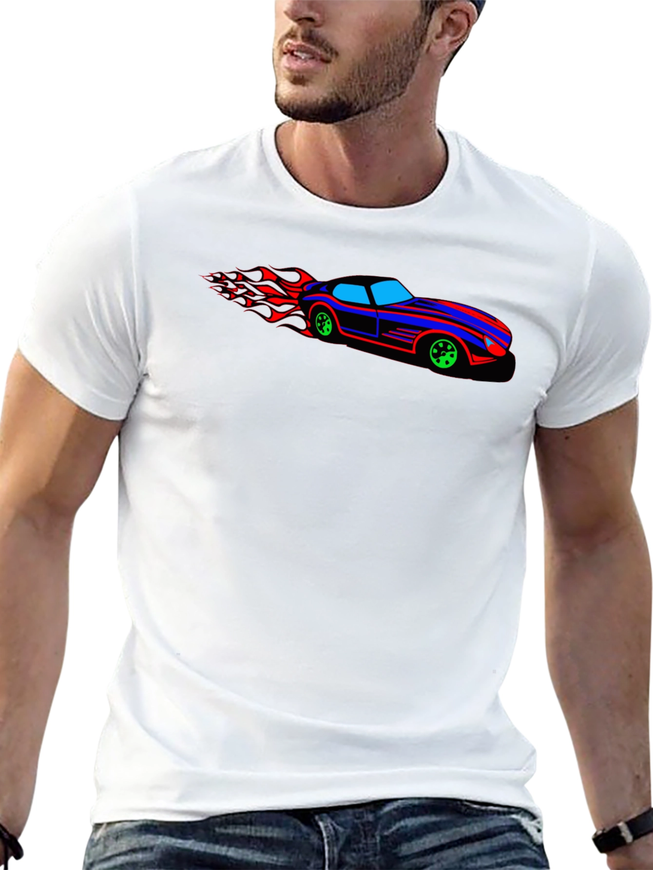 Racing Car Graphic T-Shirt - Cool Speedster Tee