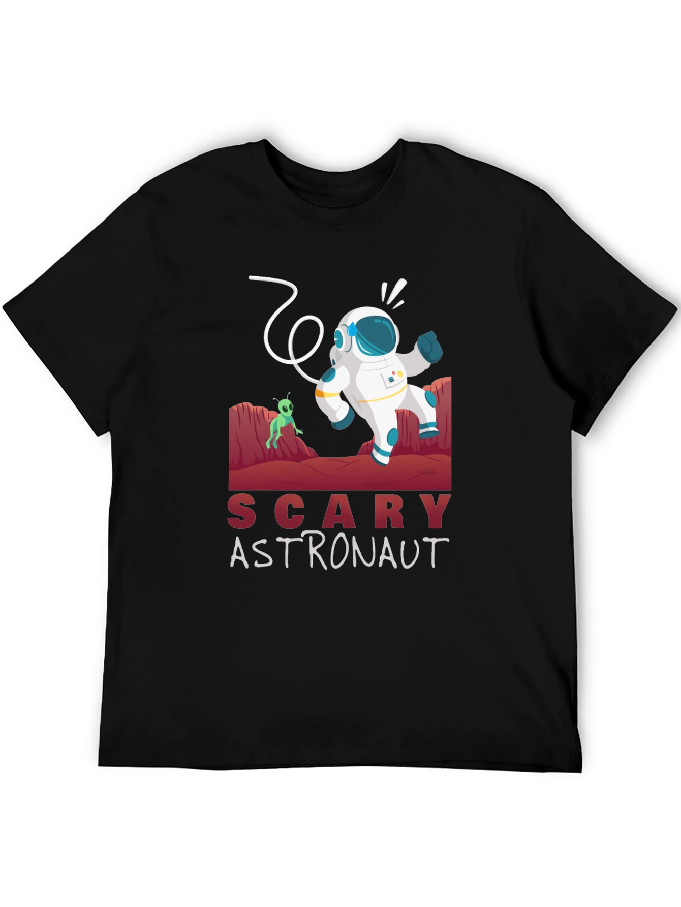 Scary Astronaut Graphic Tee