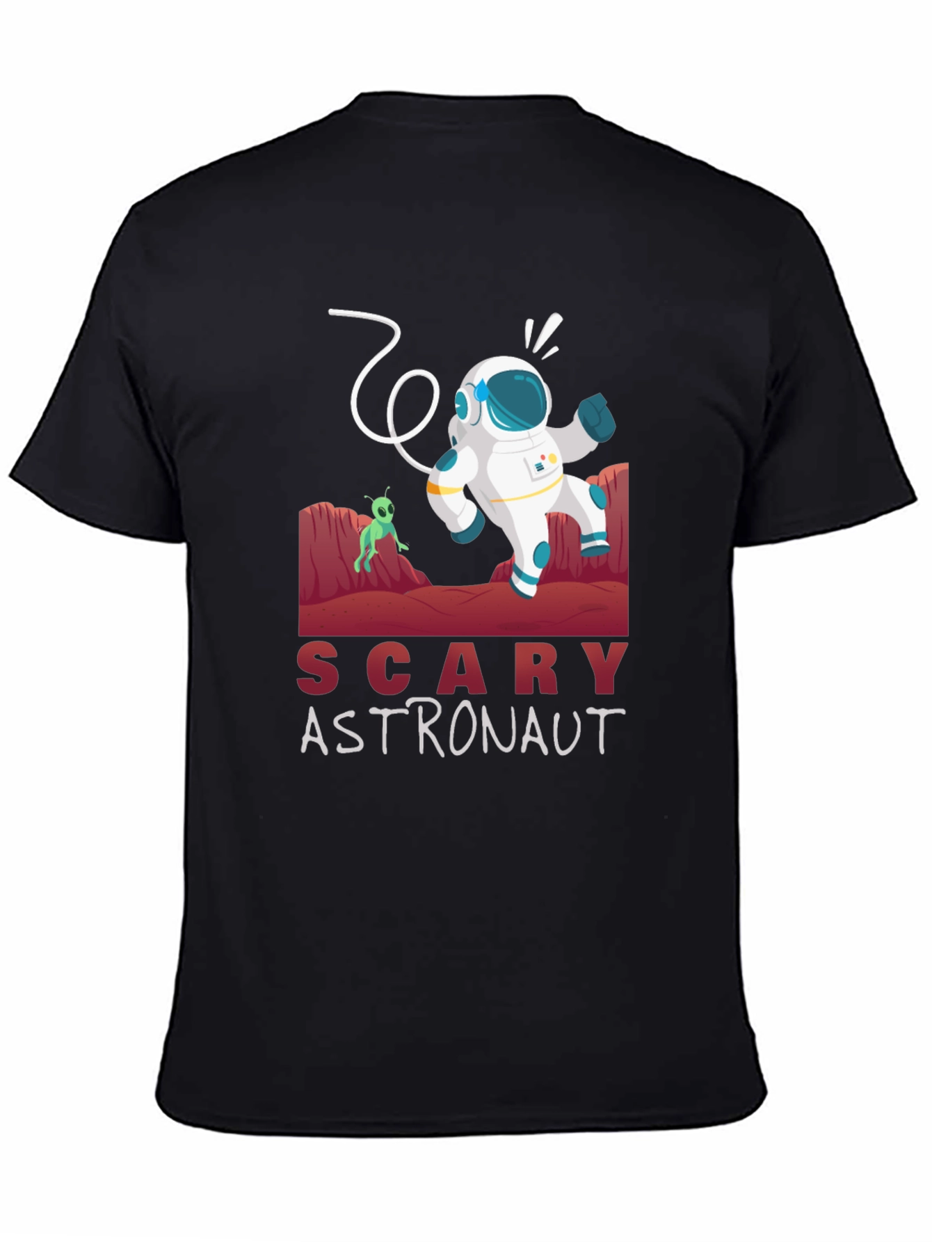 Scary Astronaut Graphic Tee