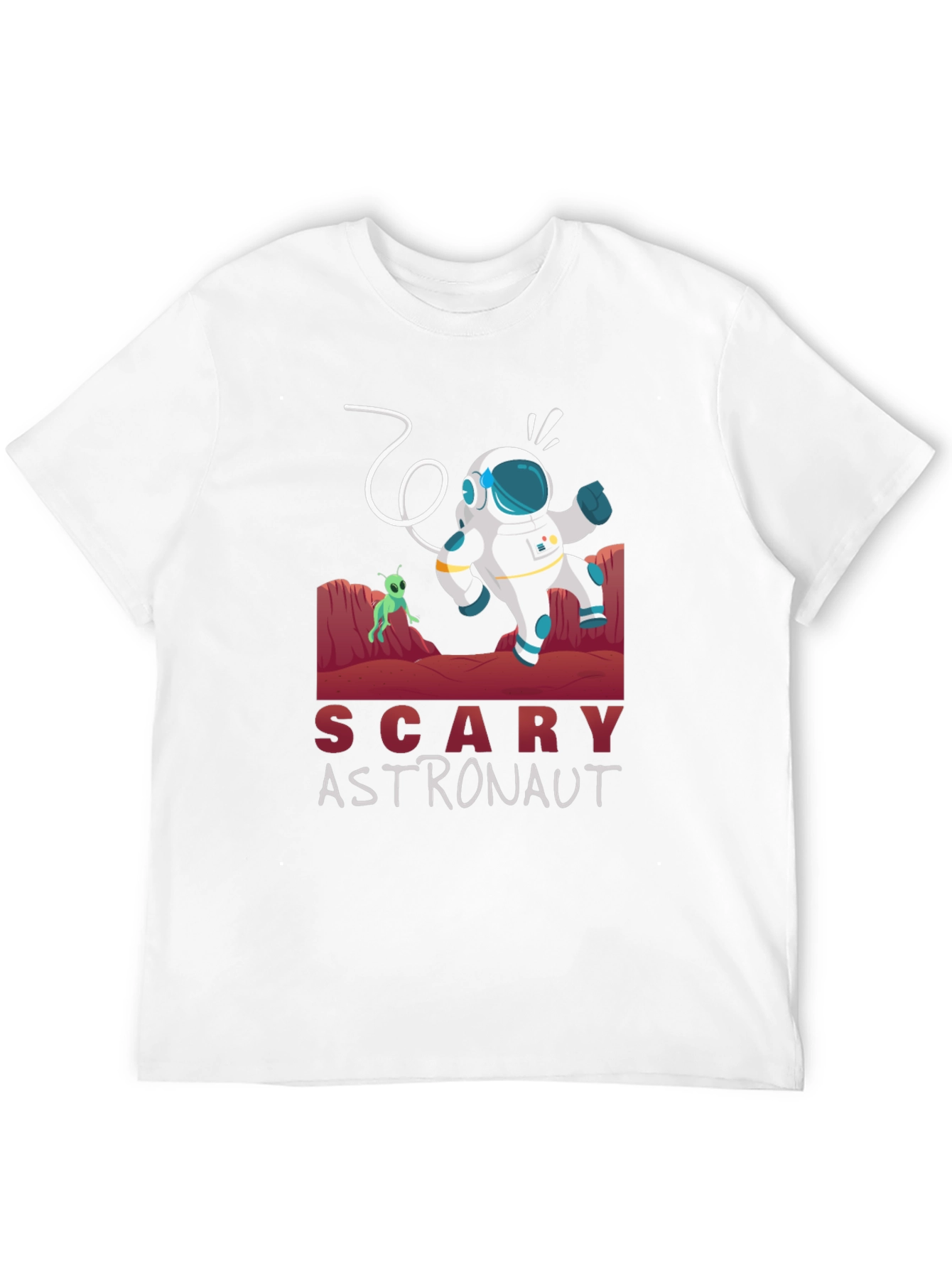 Scary Astronaut Graphic Tee