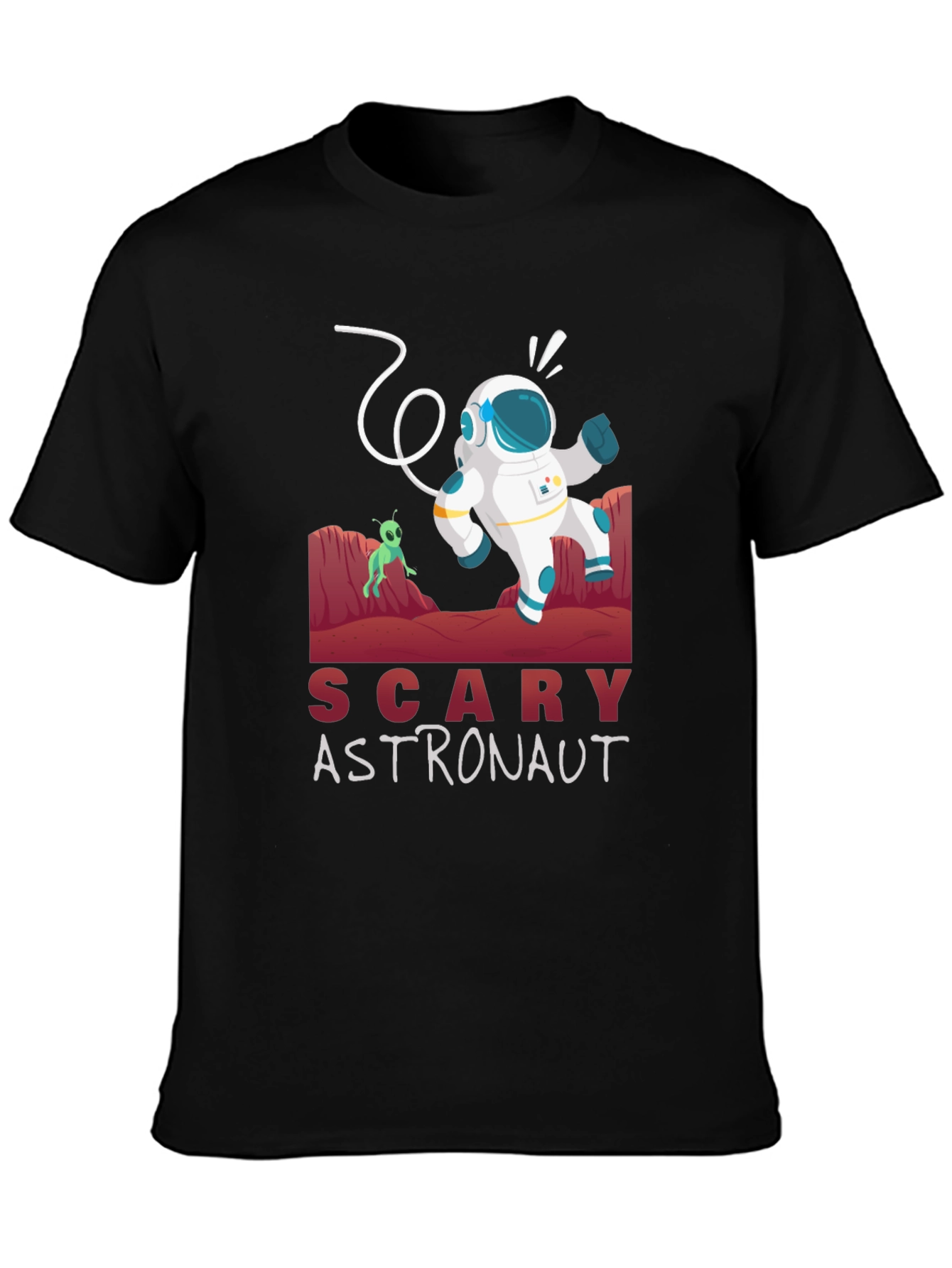 Scary Astronaut Graphic Tee