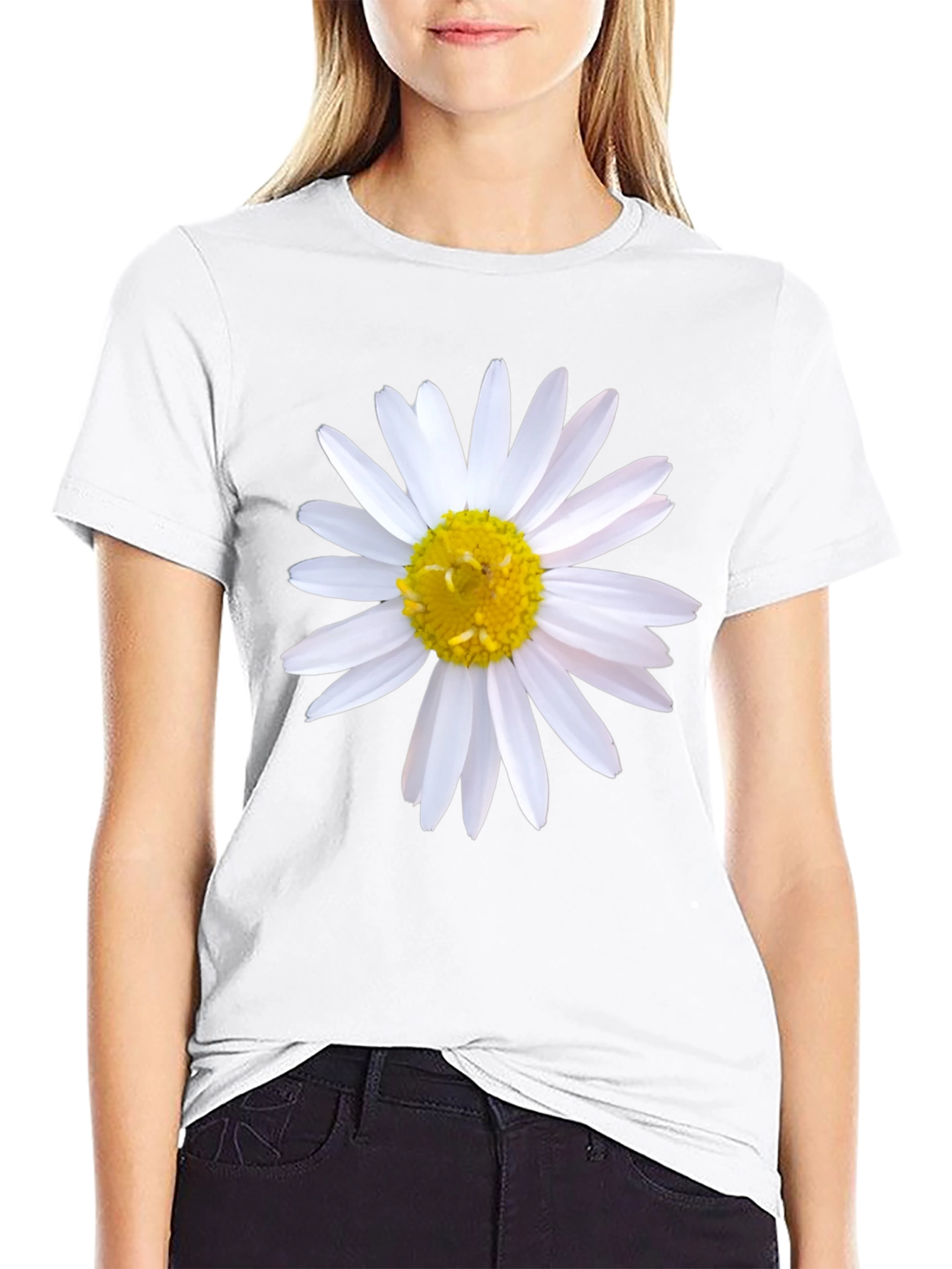 Daisy Flower Graphic T-Shirt - Stylish and Comfortable