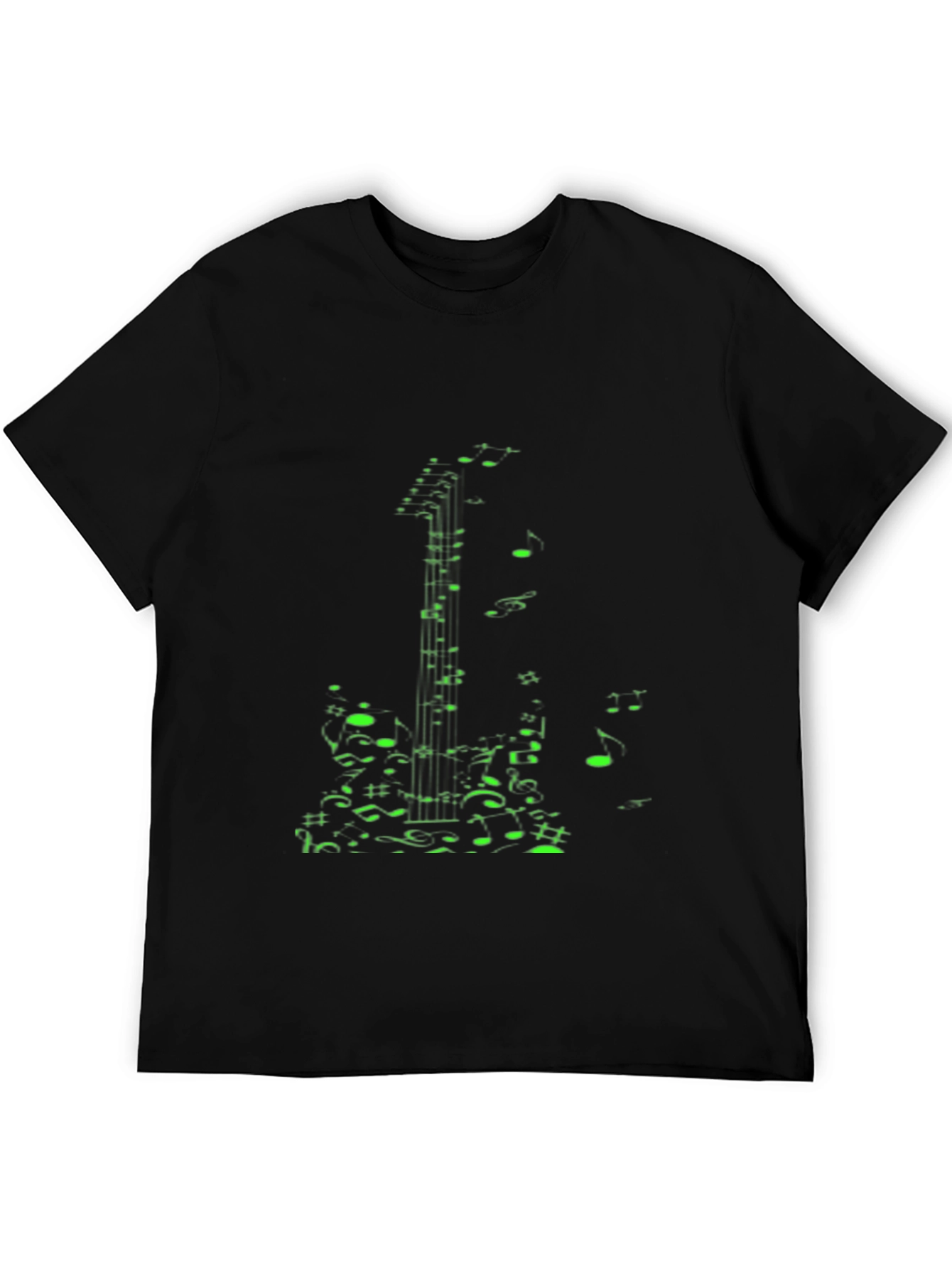Musical Guitar Notes T-Shirt - Black