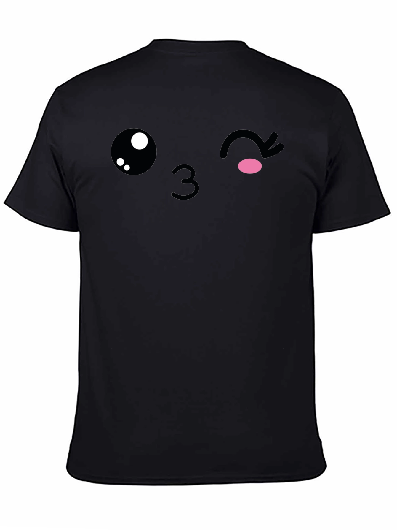 Winking Emoji Graphic T-Shirt - Soft Cotton Blend