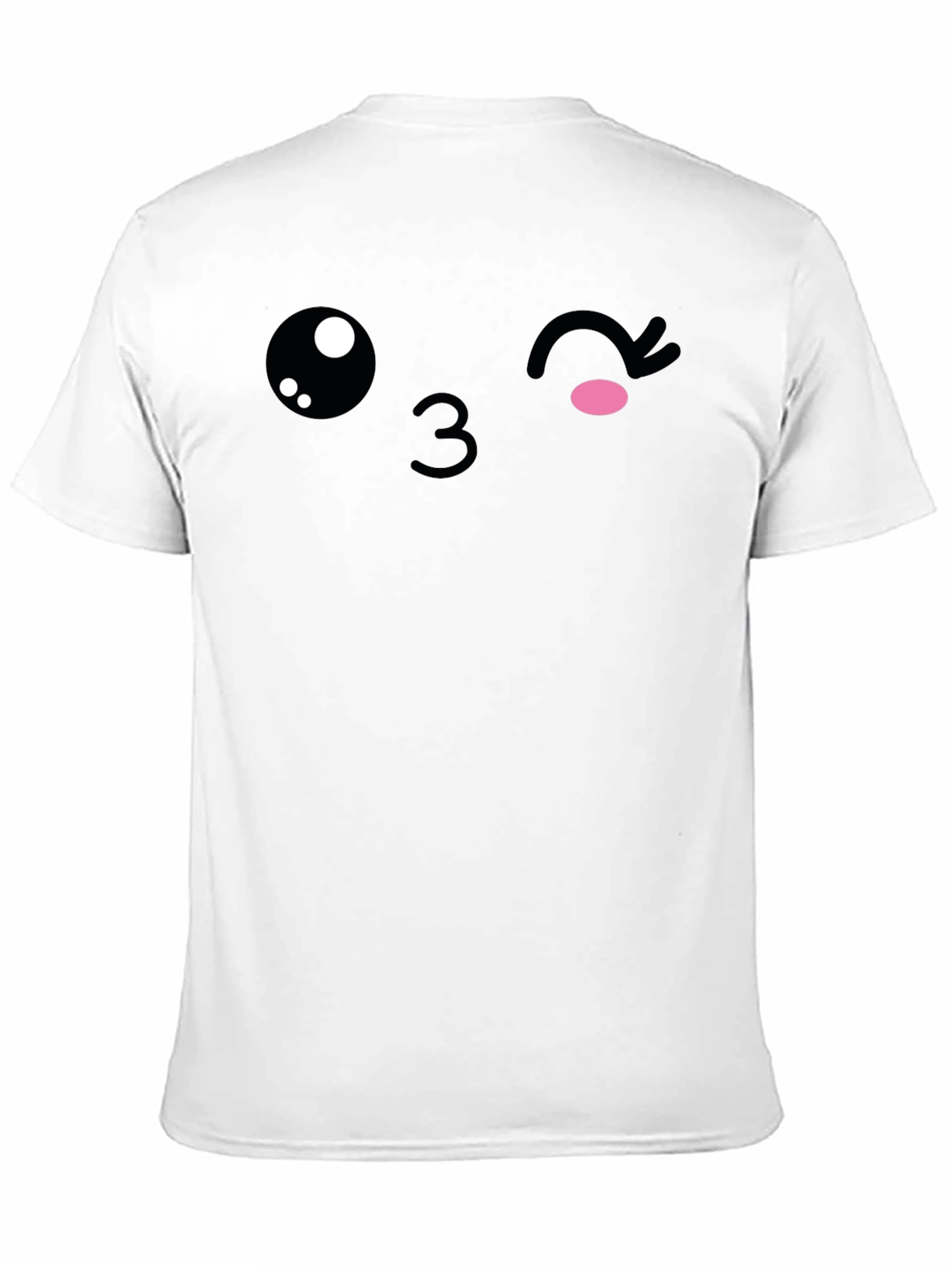 Winking Emoji Graphic T-Shirt - Soft Cotton Blend