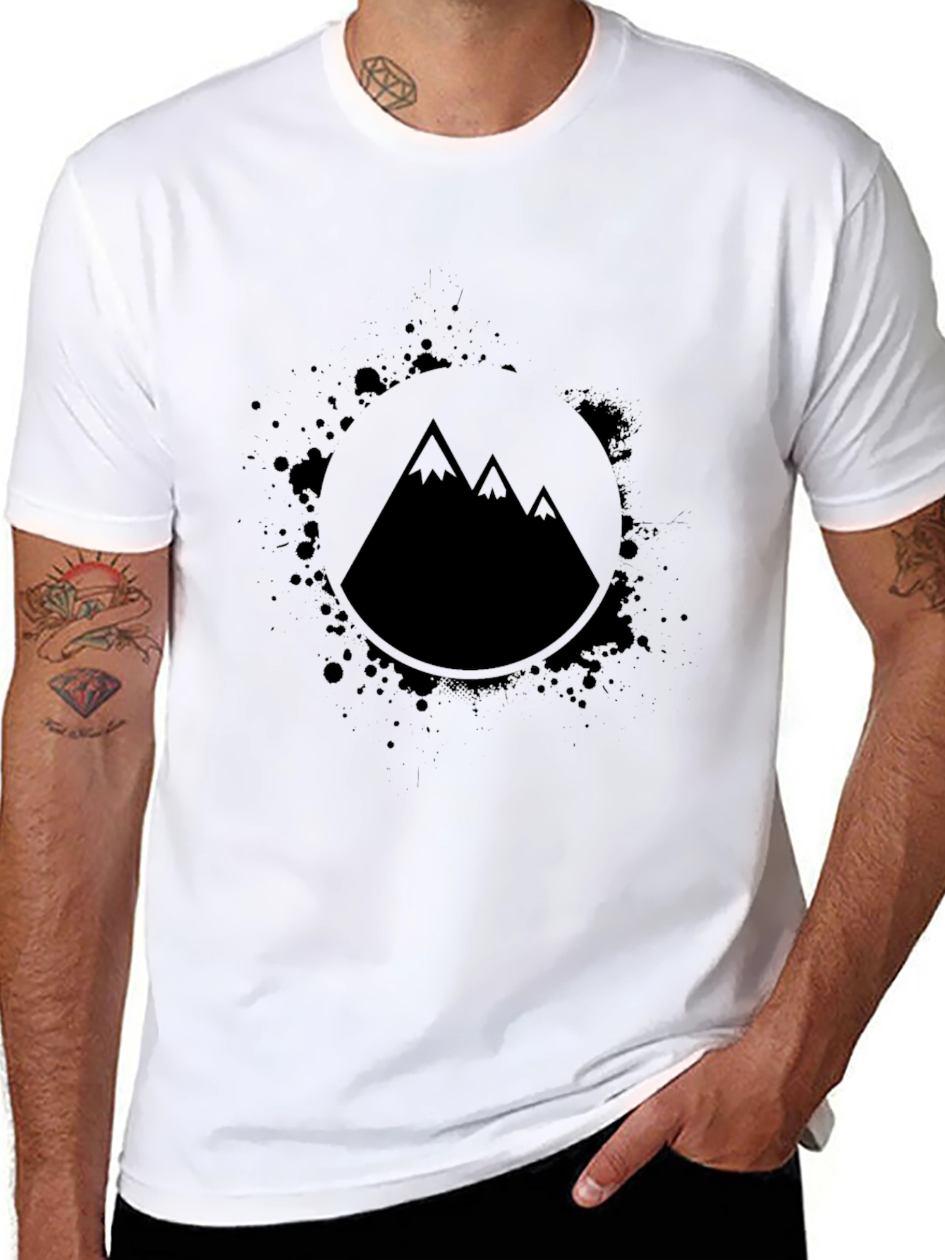 Mountain Graphic Black T-Shirt - Adventure Ready