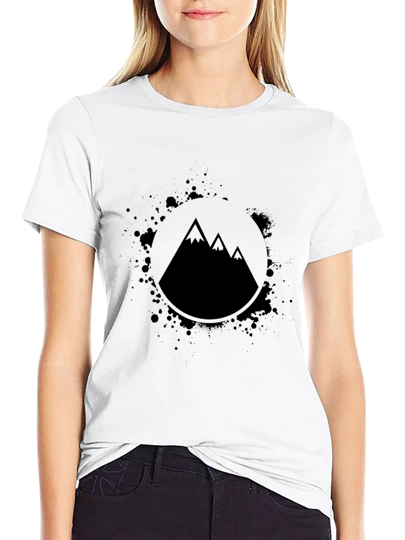 Mountain Graphic Black T-Shirt - Adventure Ready