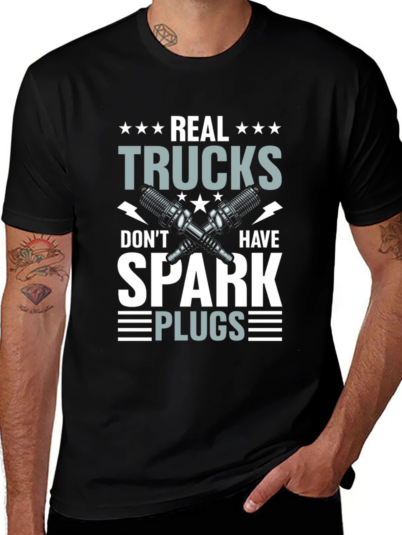 Real Trucks Dont Have Spark Plugs T-Shirt
