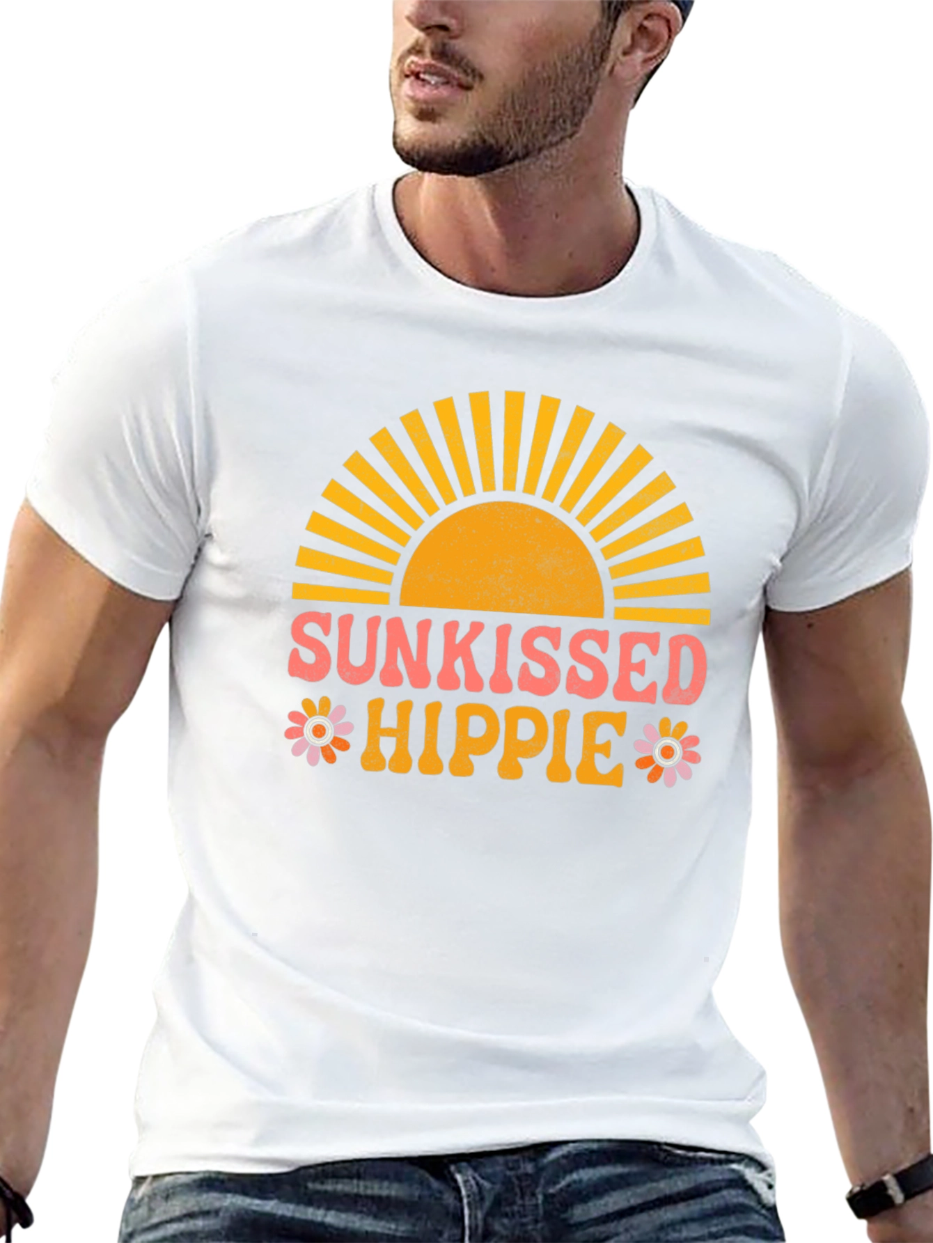 Sunkissed Hippie Black Graphic Tee