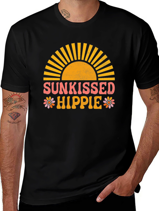 Sunkissed Hippie Black Graphic Tee