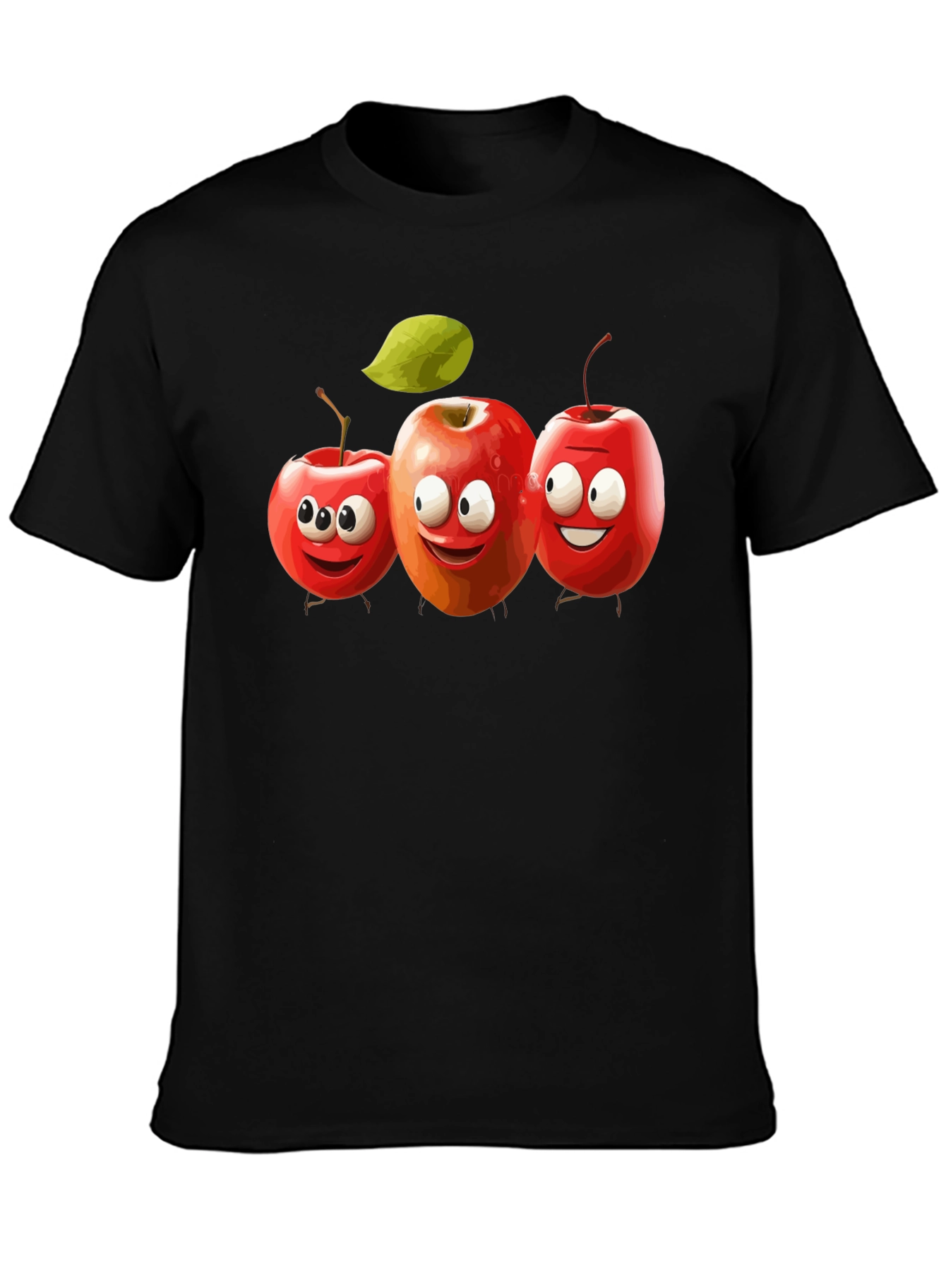 Fun Cartoon Apple T-Shirt