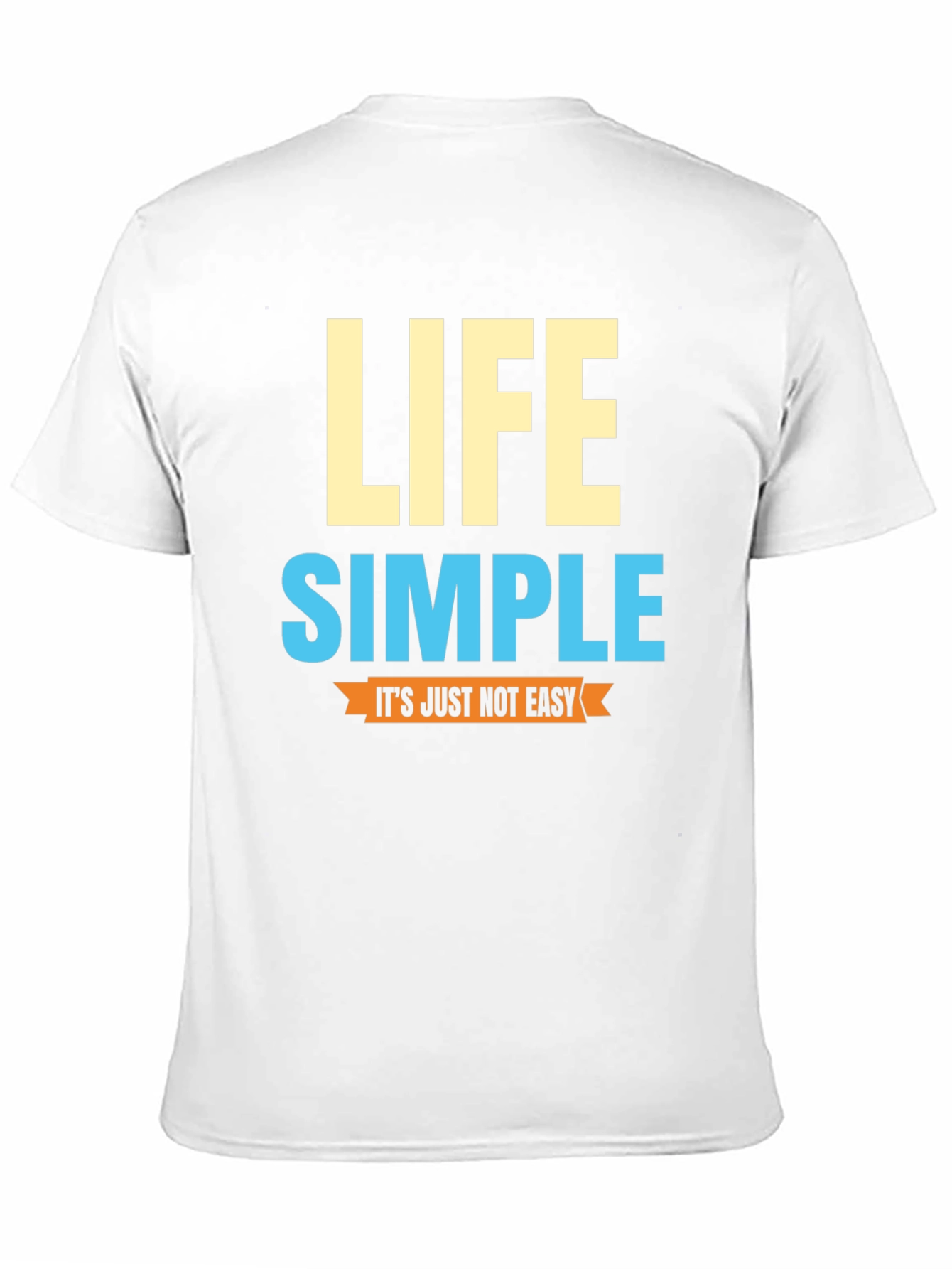 Life Simple Mens Black Graphic T-Shirt