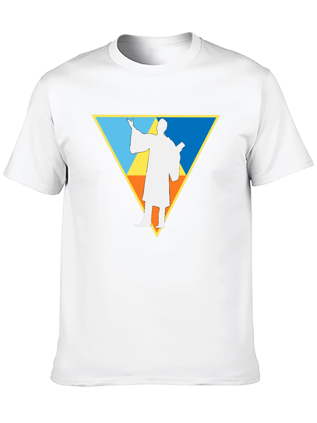 Geometric Priest T-Shirt - Black