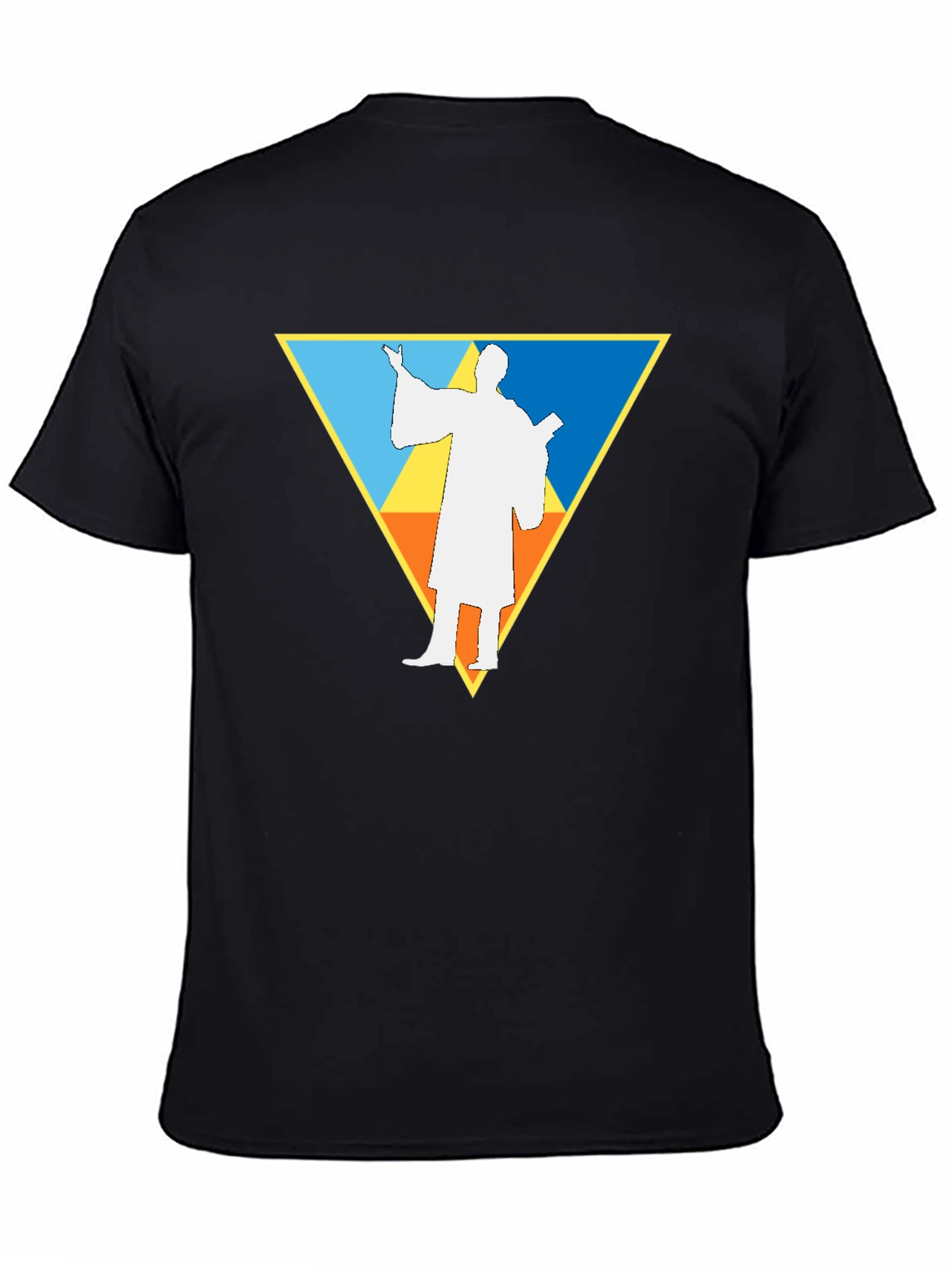 Geometric Priest T-Shirt - Black