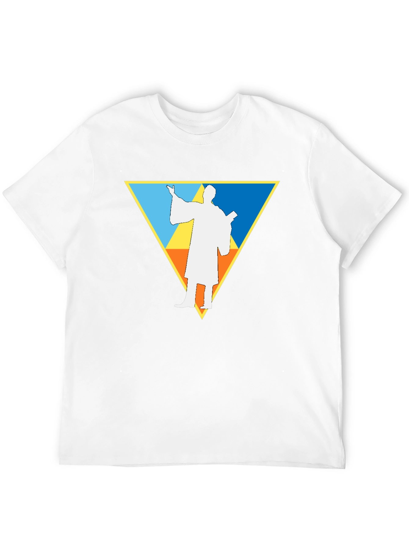 Geometric Priest T-Shirt - Black