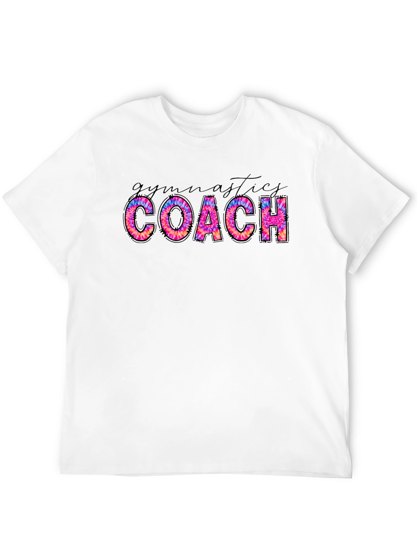 Gymnastics Coach Tie Dye Graphic Tee
