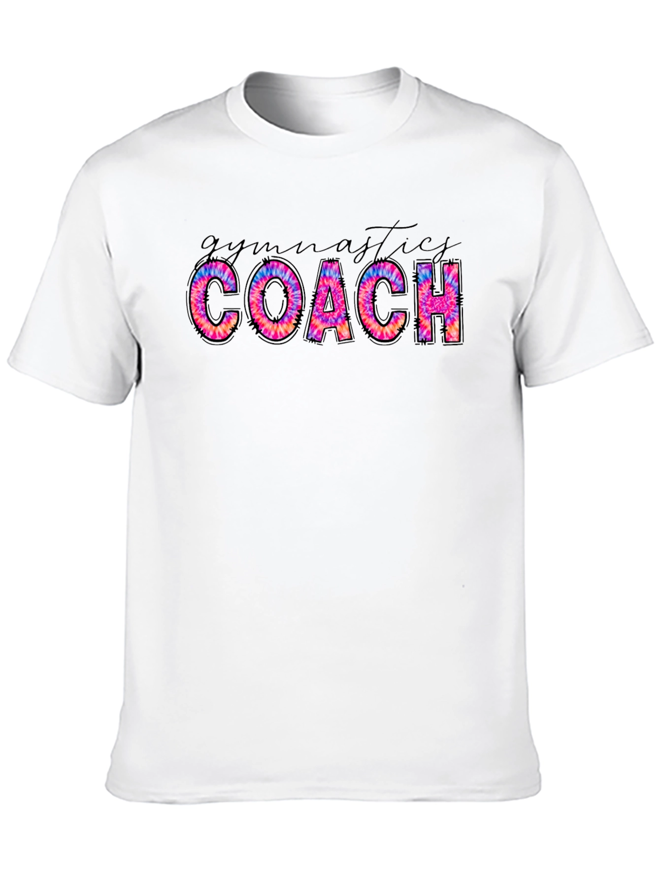 Gymnastics Coach Tie Dye Graphic Tee