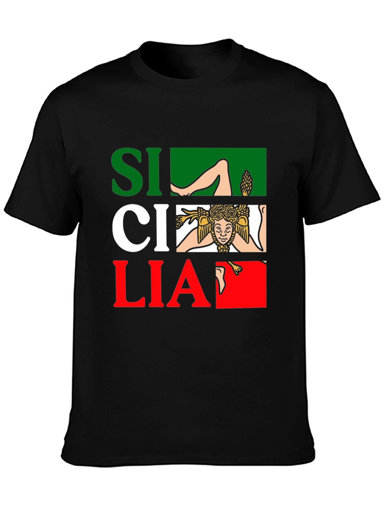 Sicilia Italy Flag T-Shirt