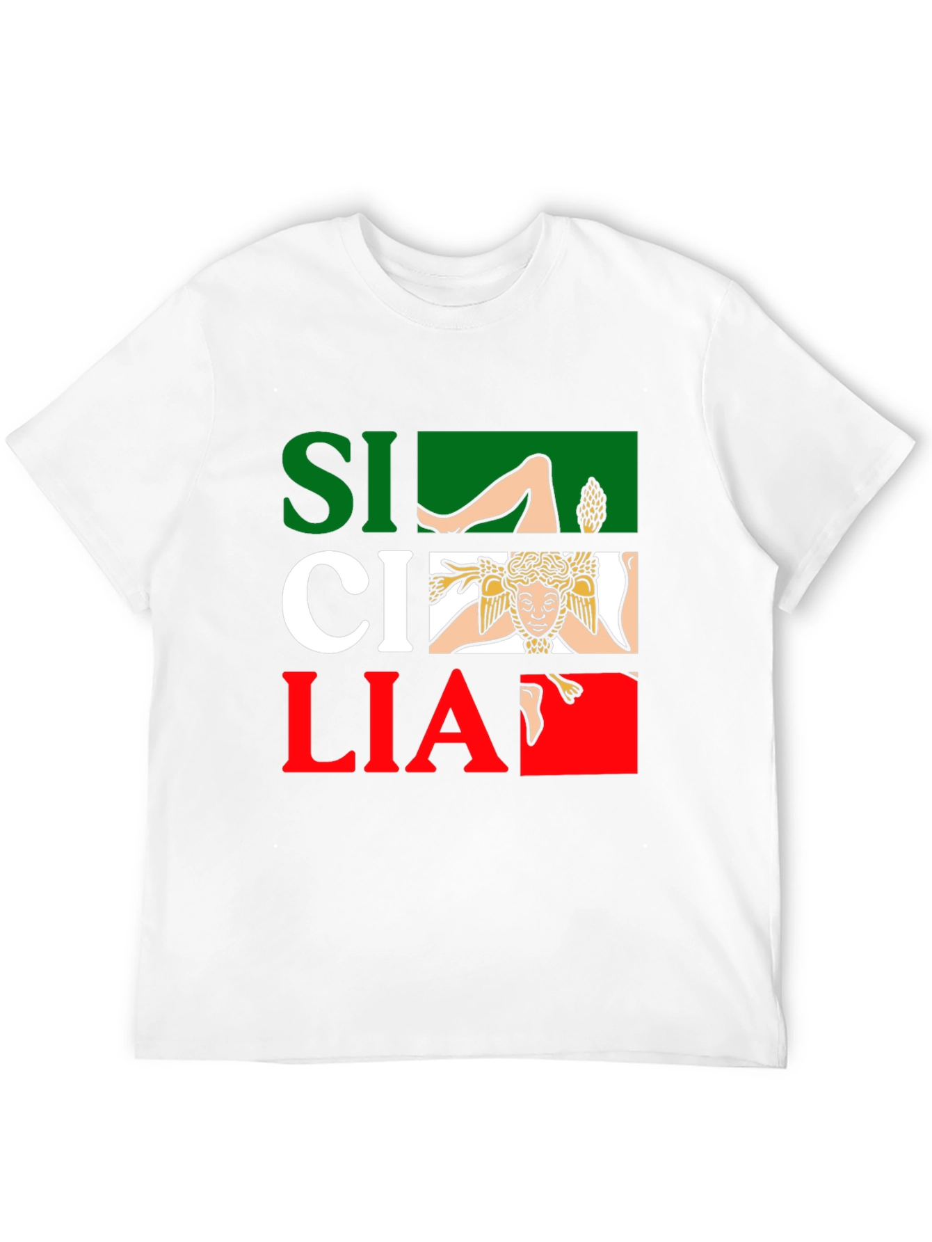 Sicilia Italy Flag T-Shirt