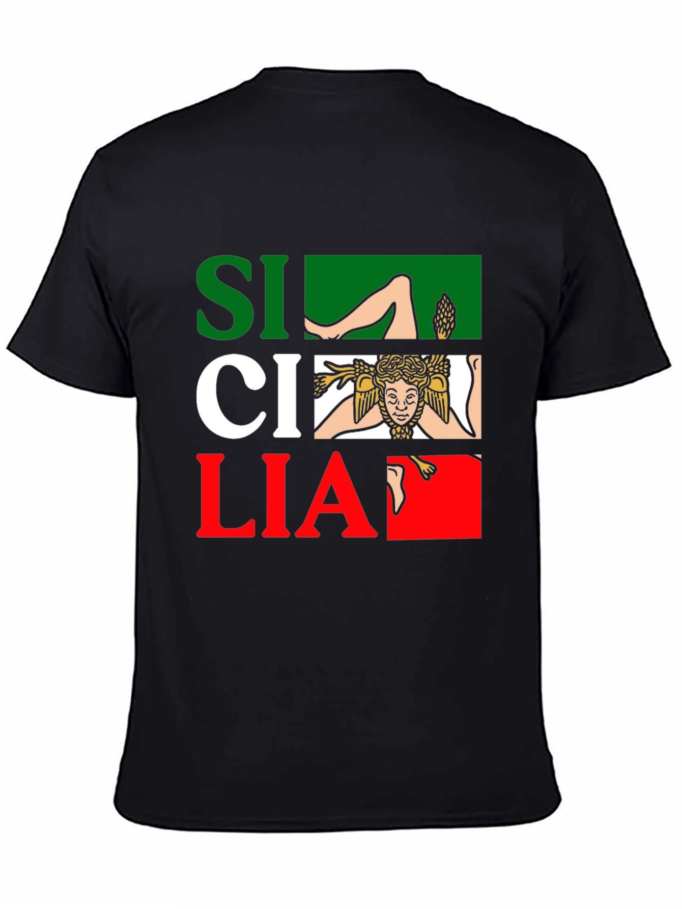 Sicilia Italy Flag T-Shirt