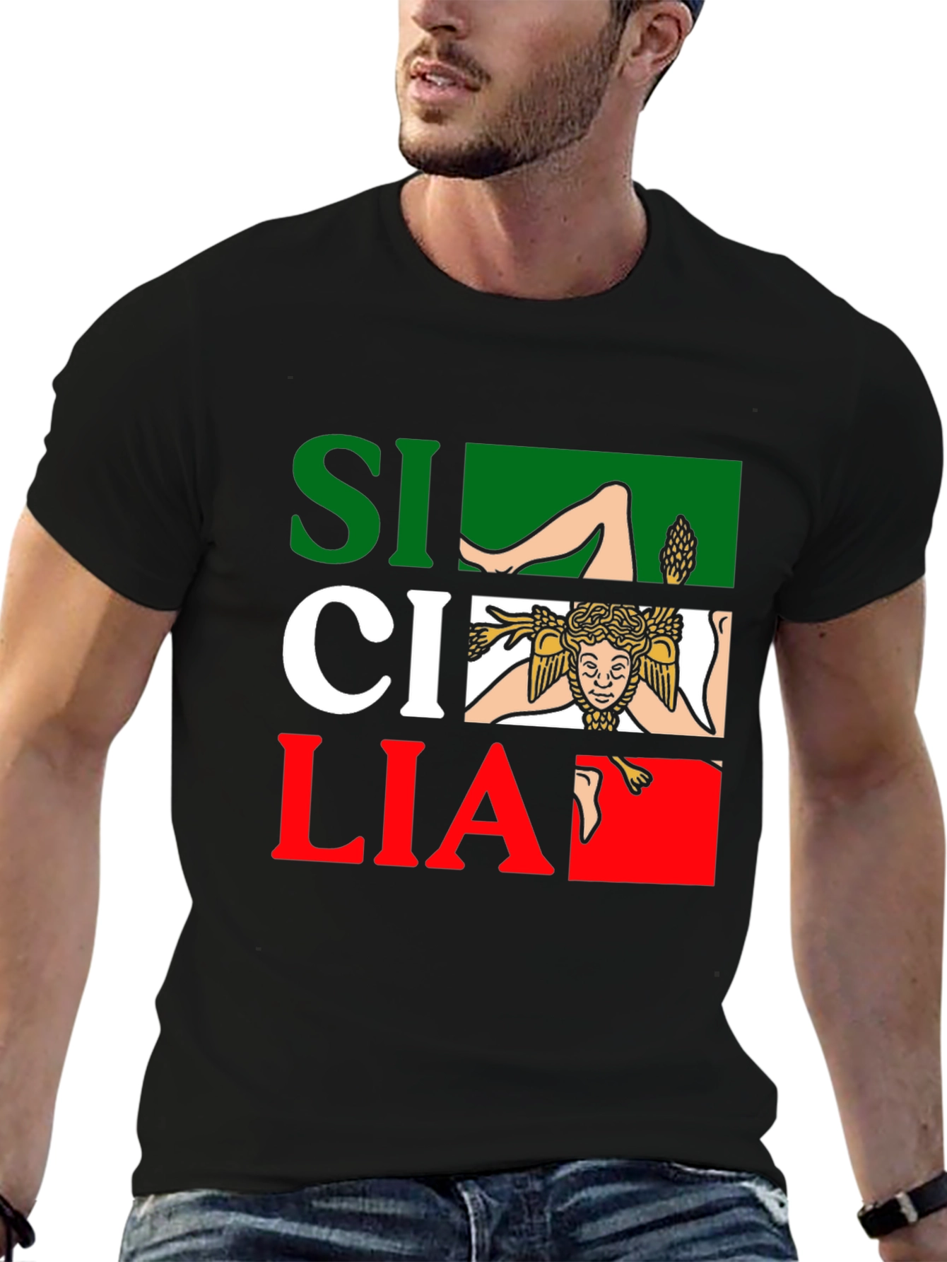 Sicilia Italy Flag T-Shirt
