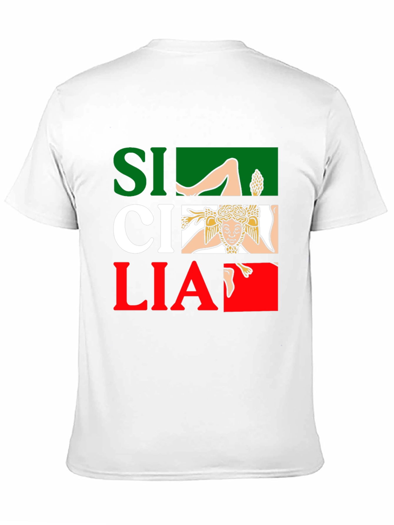 Sicilia Italy Flag T-Shirt