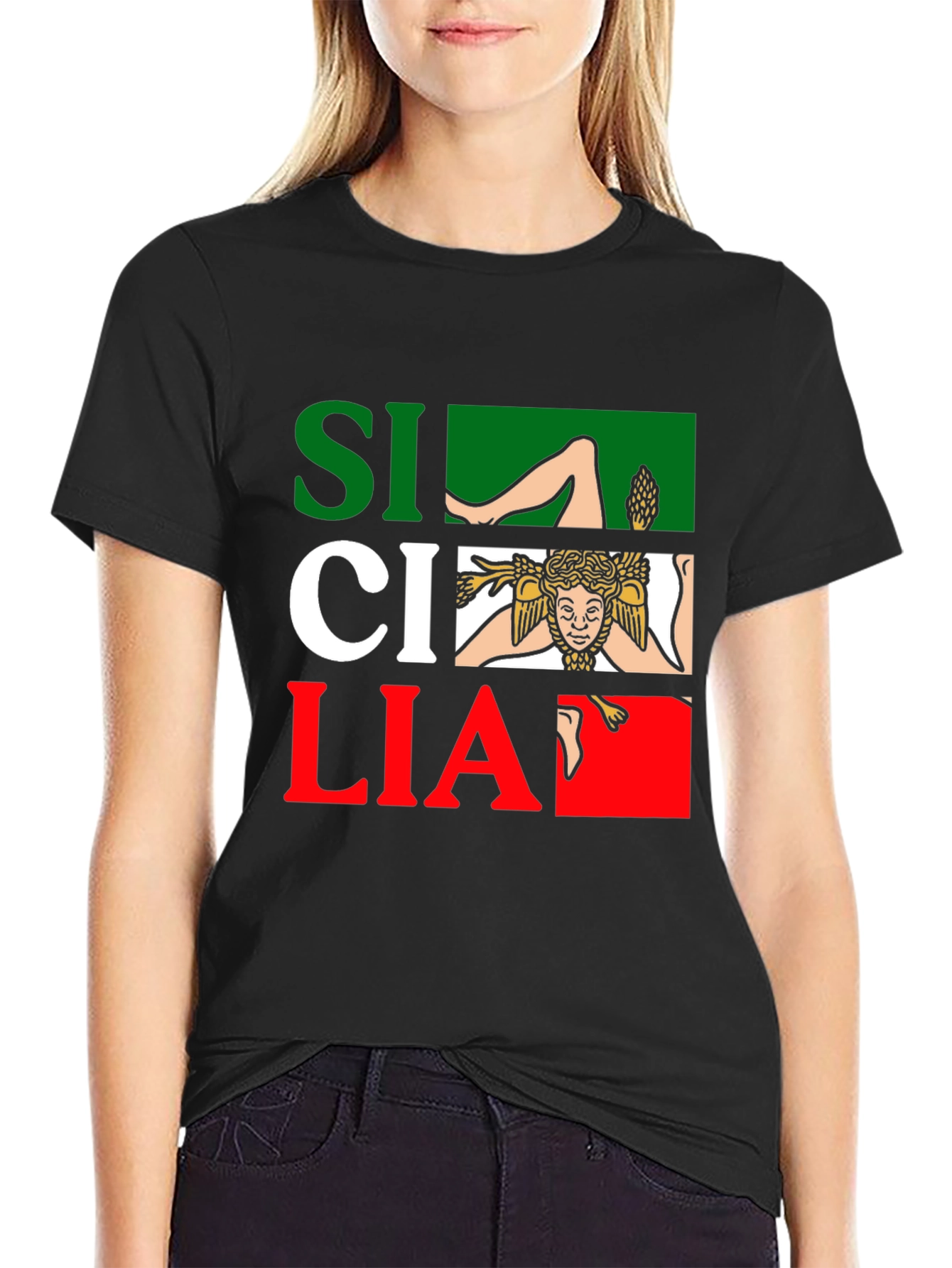 Sicilia Italy Flag T-Shirt