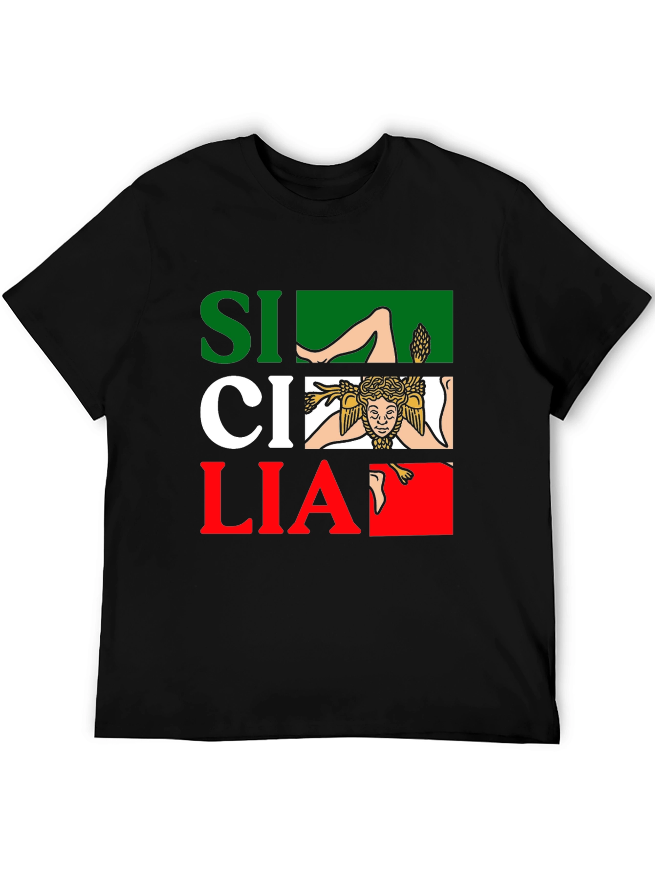 Sicilia Italy Flag T-Shirt