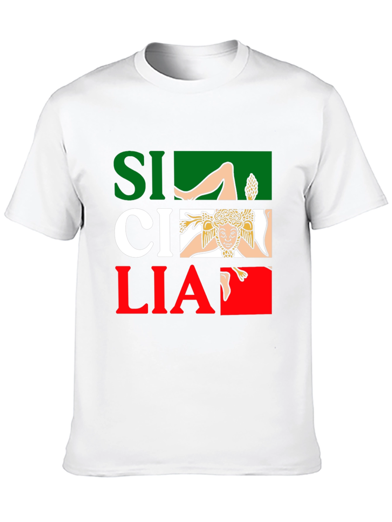 Sicilia Italy Flag T-Shirt