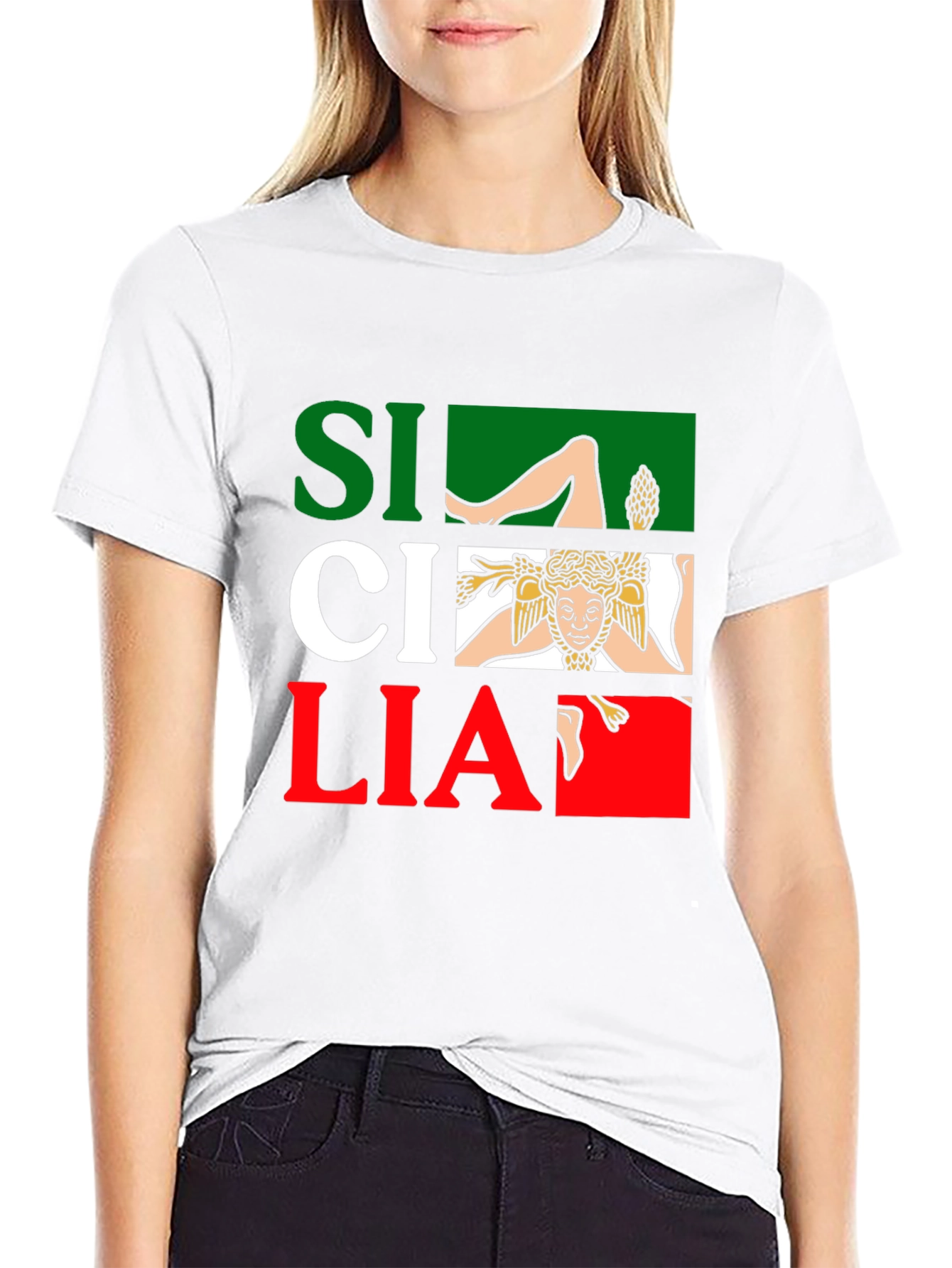 Sicilia Italy Flag T-Shirt