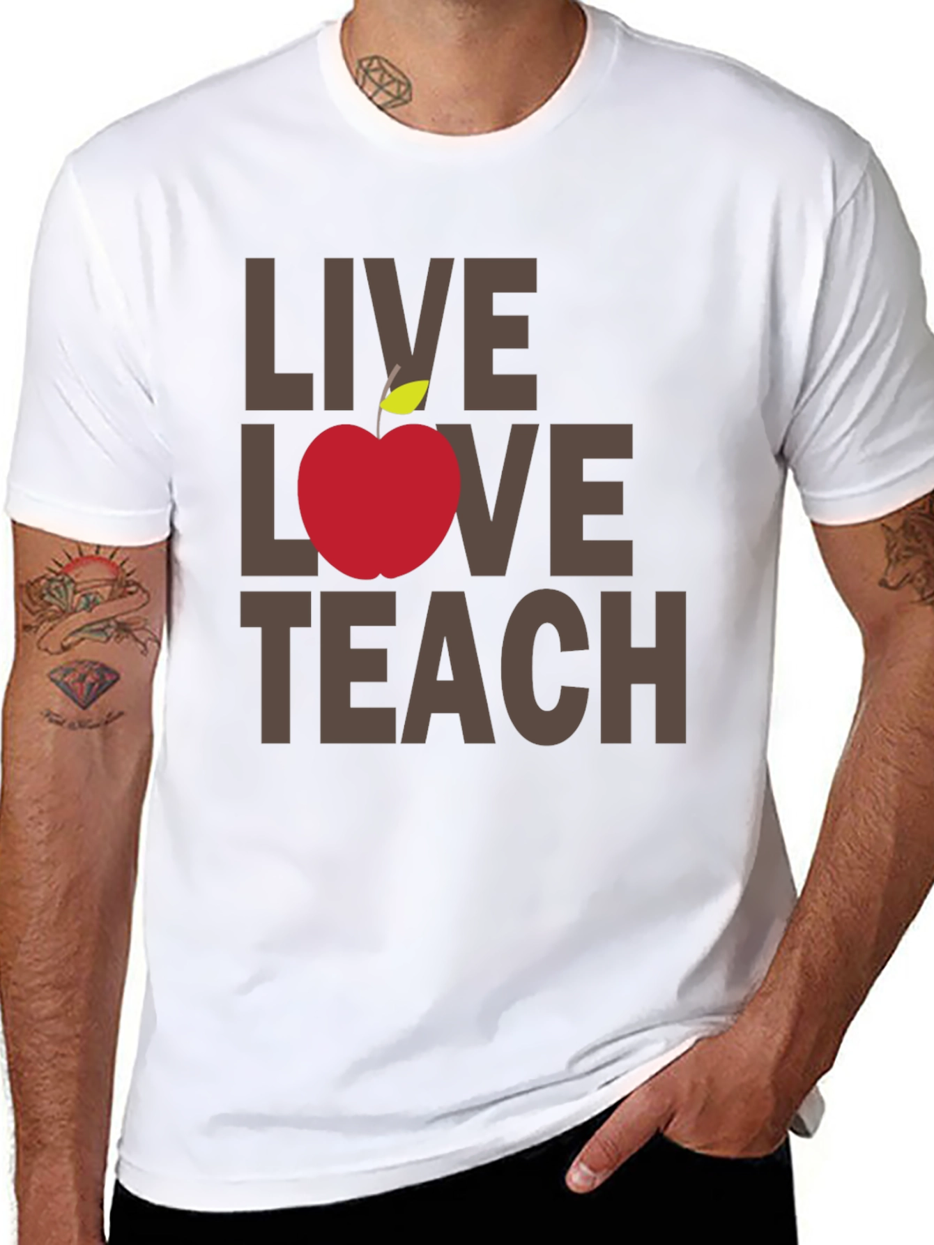 Live Love Teach T-Shirt - Teacher Appreciation Tee