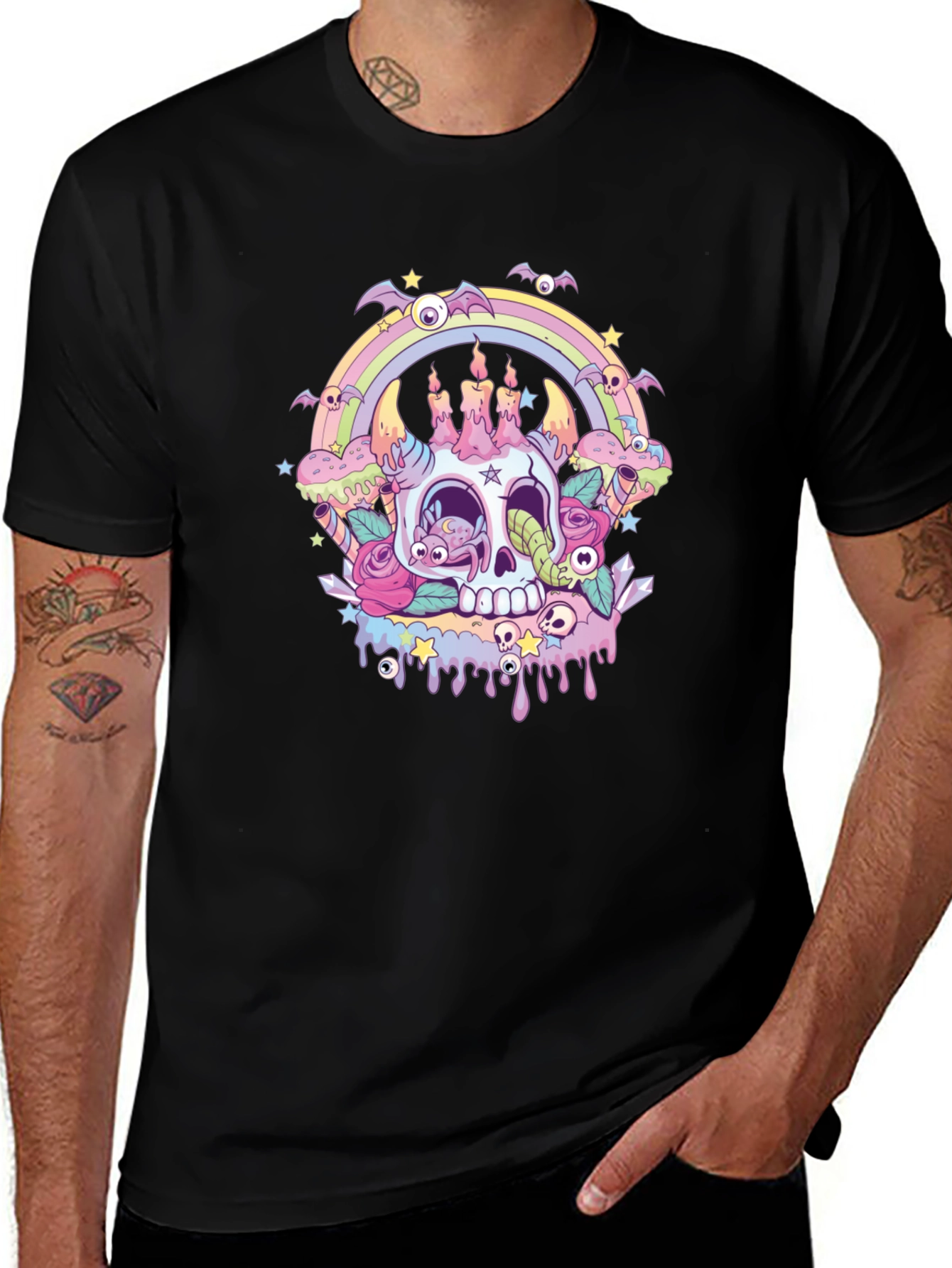 Skull & Candles Graphic Tee